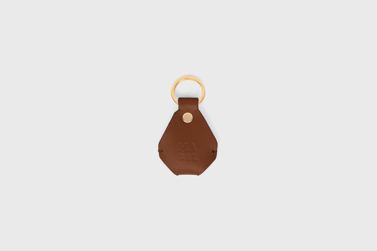 Airtag Key Ring Dark Brown Leather Vegetable Tanned Atelier Madre Manuel Dreesmann Barcelona Spain 2