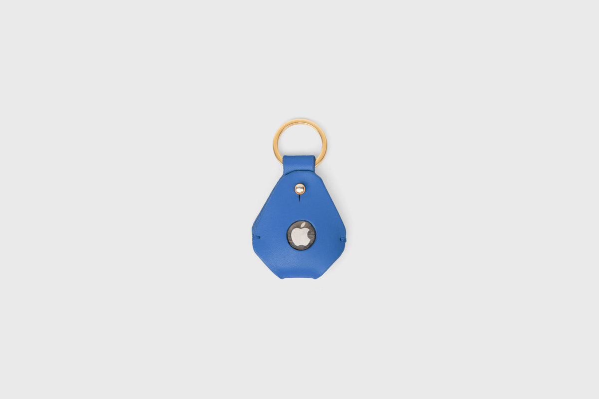 Airtag Key Ring Royal Blue Leather Vegetable Tanned Atelier Madre Manuel Dreesmann Barcelona Spain 1