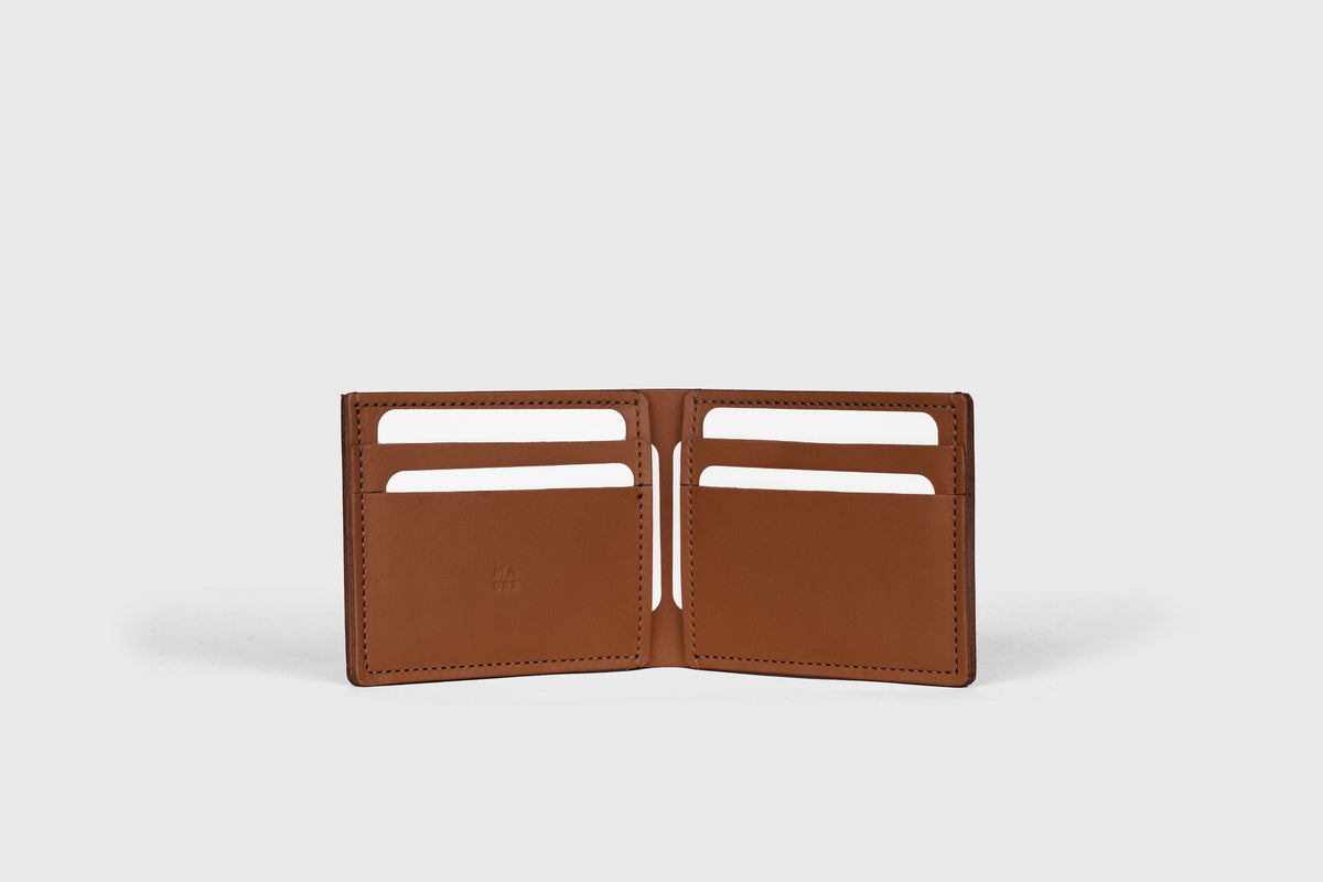 Bifold Wallet Horizontal 6 Slots Dark Brown Leather Atelier Madre Manuel Dreesmann Barcelona Spain 1
