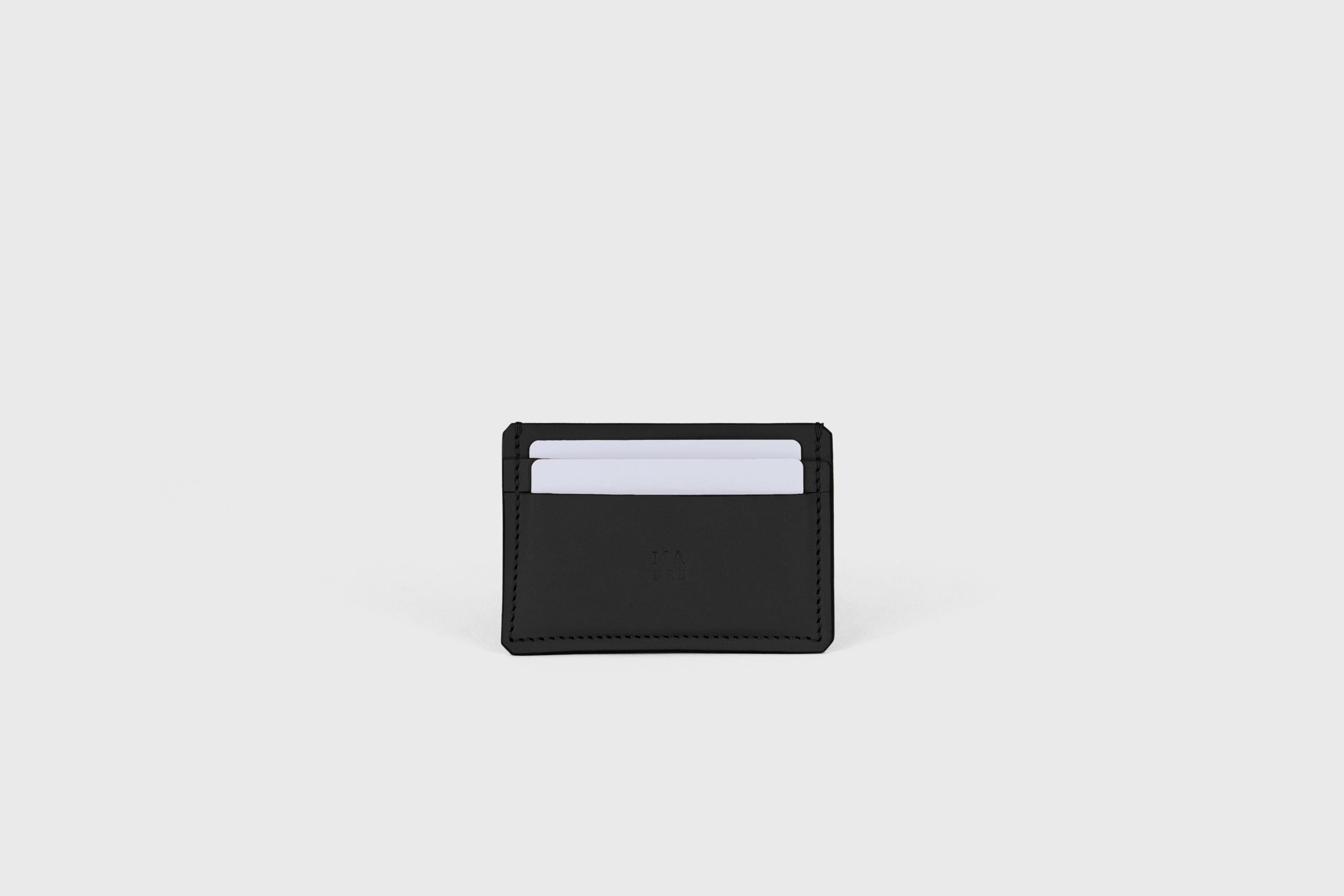 Card Wallet Premium Leather Black Color Slim Minimalist Design Atelier Madre Manuel Dreesmann Barcelona Spain