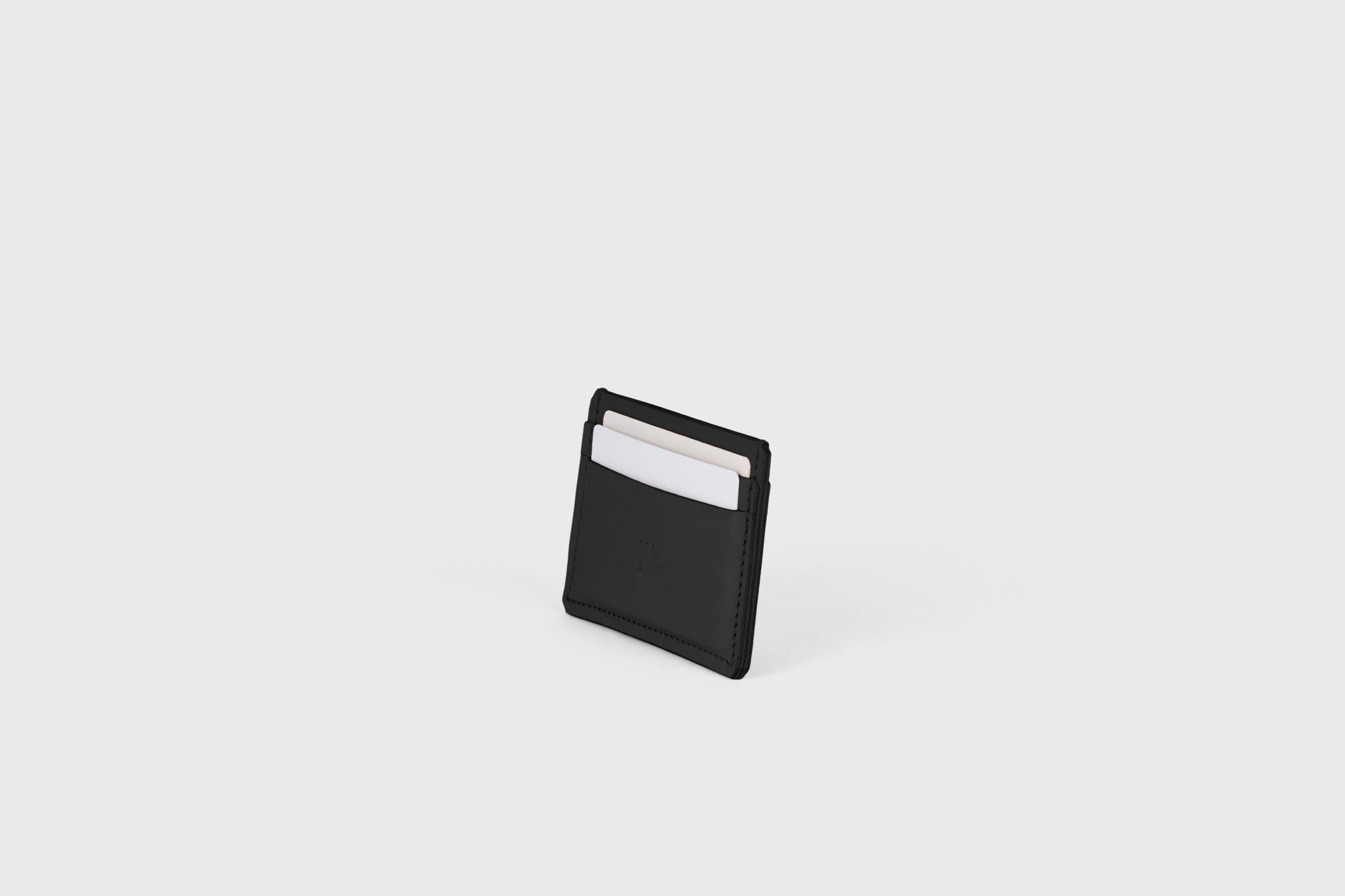 Card Wallet Premium Leather Black Color Slim Minimalist Design Atelier Madre Manuel Dreesmann Barcelona Spain