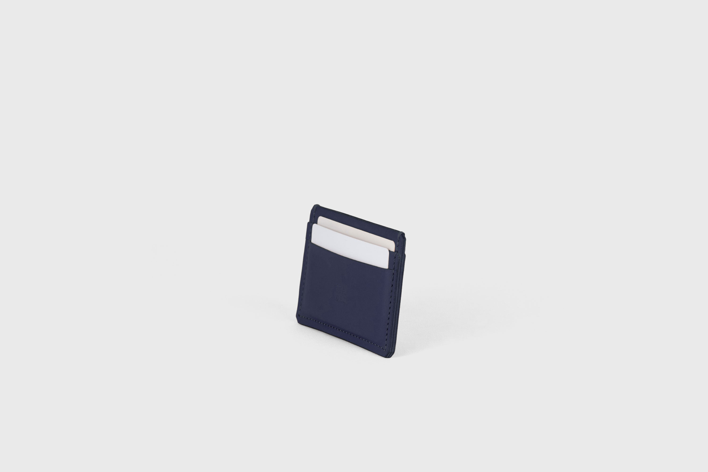 Card Wallet Premium Leather Marine Blue Color Slim Minimalist Design Atelier Madre Manuel Dreesmann Barcelona Spain