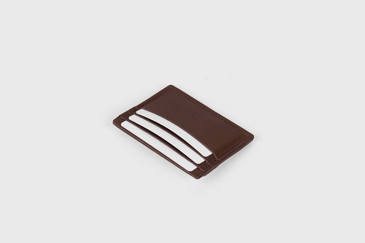 Credit Card Wallet 6 Slots Chocolate Brown Leather Atelier Madre Manuel Dreesmann Barcelona Spain 5