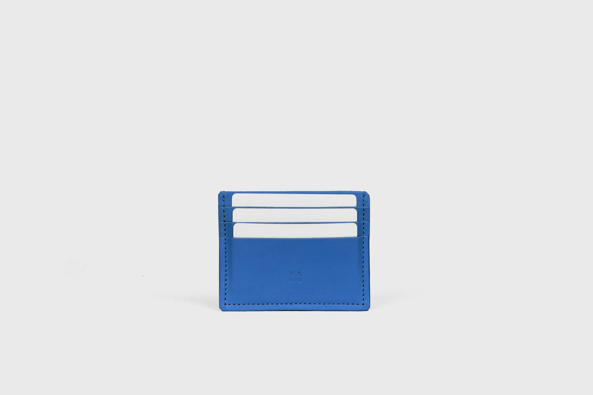 Credit Card Wallet 6 slots Royal Blue Leather Atelier Madre Manuel Dreesmann Barcelona Spain 1