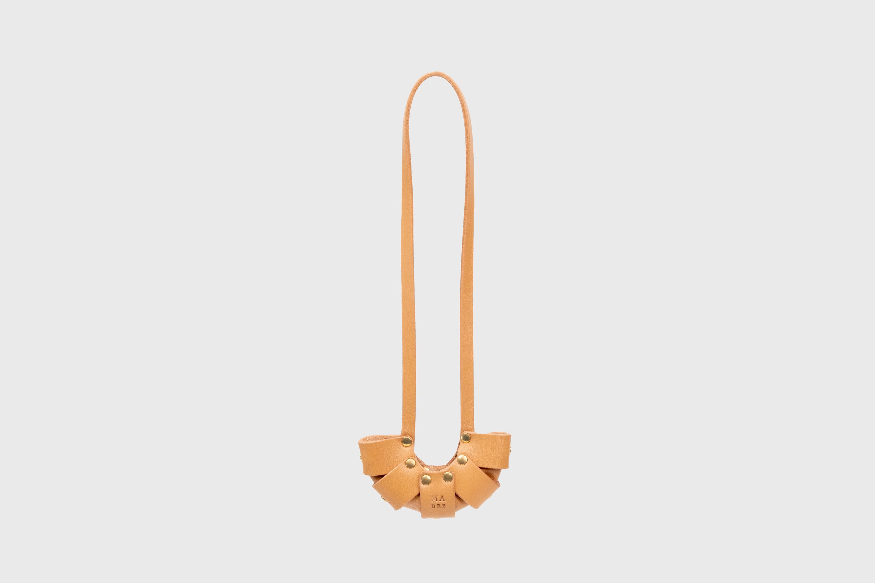 Brown Color Leather Croissant Bag Charm Minimal Premium Design Atelier Madre Manuel Dreesmann Barcelona Spain