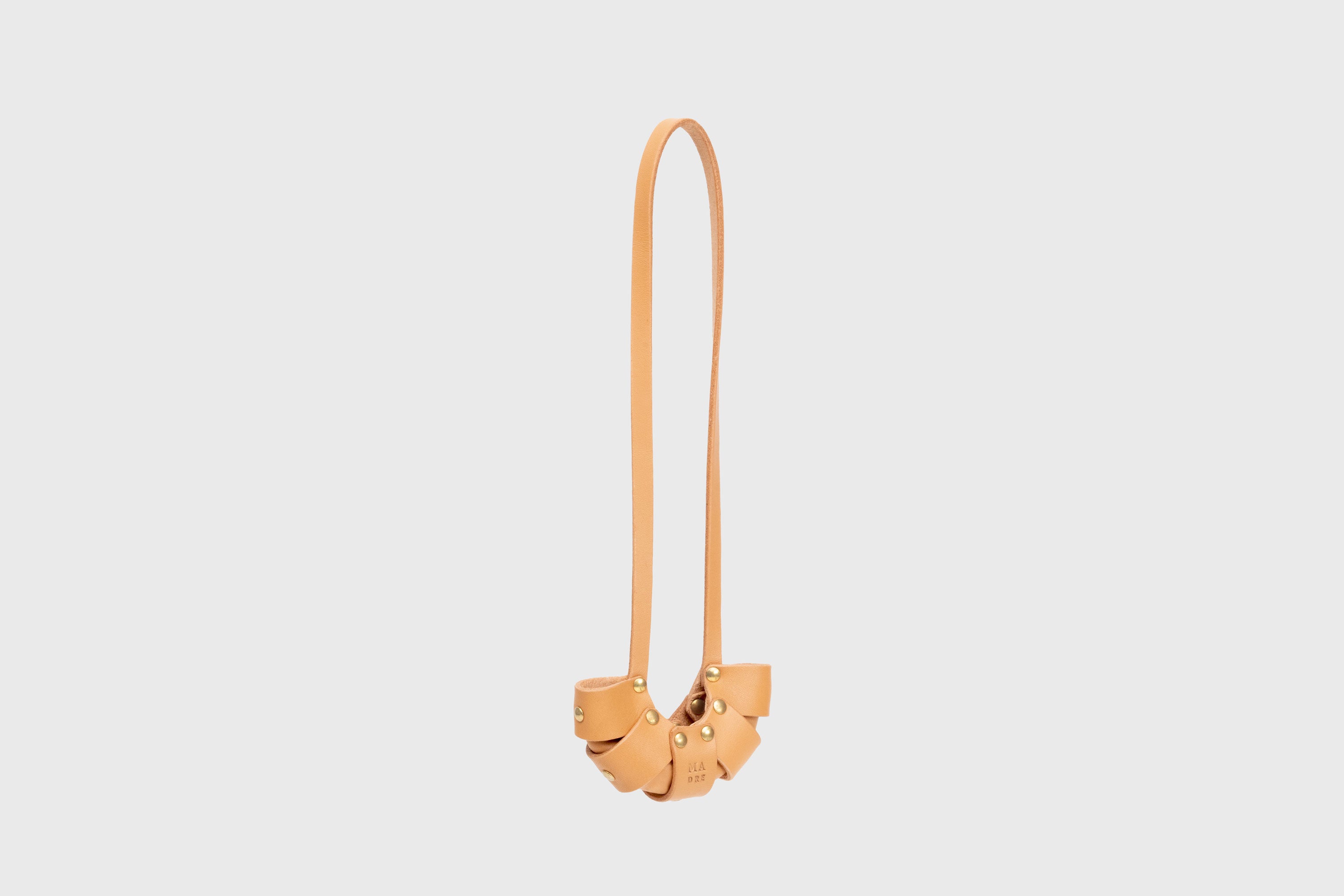 Brown Color Leather Croissant Bag Charm Minimal Premium Design Atelier Madre Manuel Dreesmann Barcelona Spain