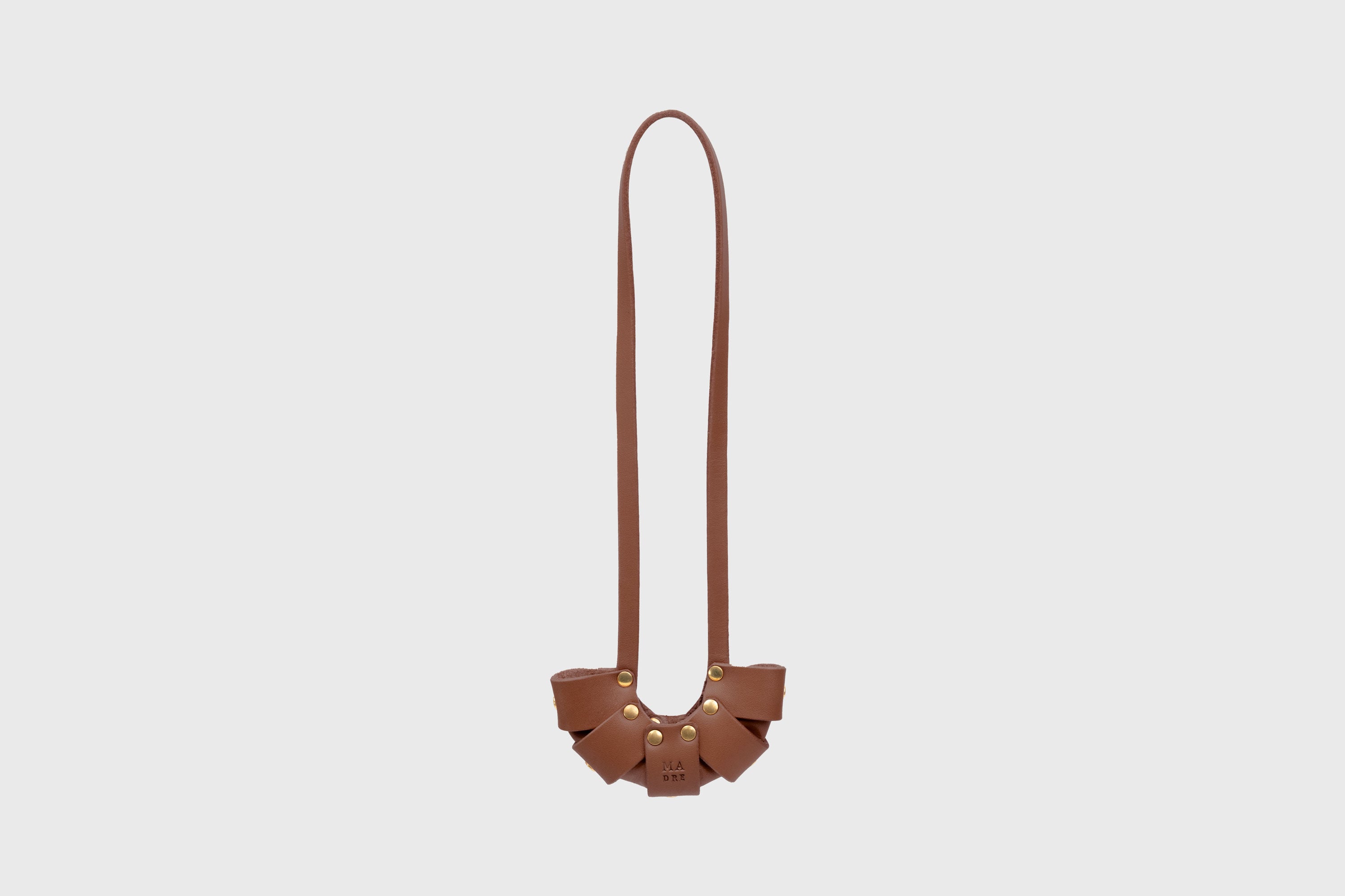 Dark Brown Color Leather Croissant Bag Charm Minimal Premium Design Atelier Madre Manuel Dreesmann Barcelona Spain