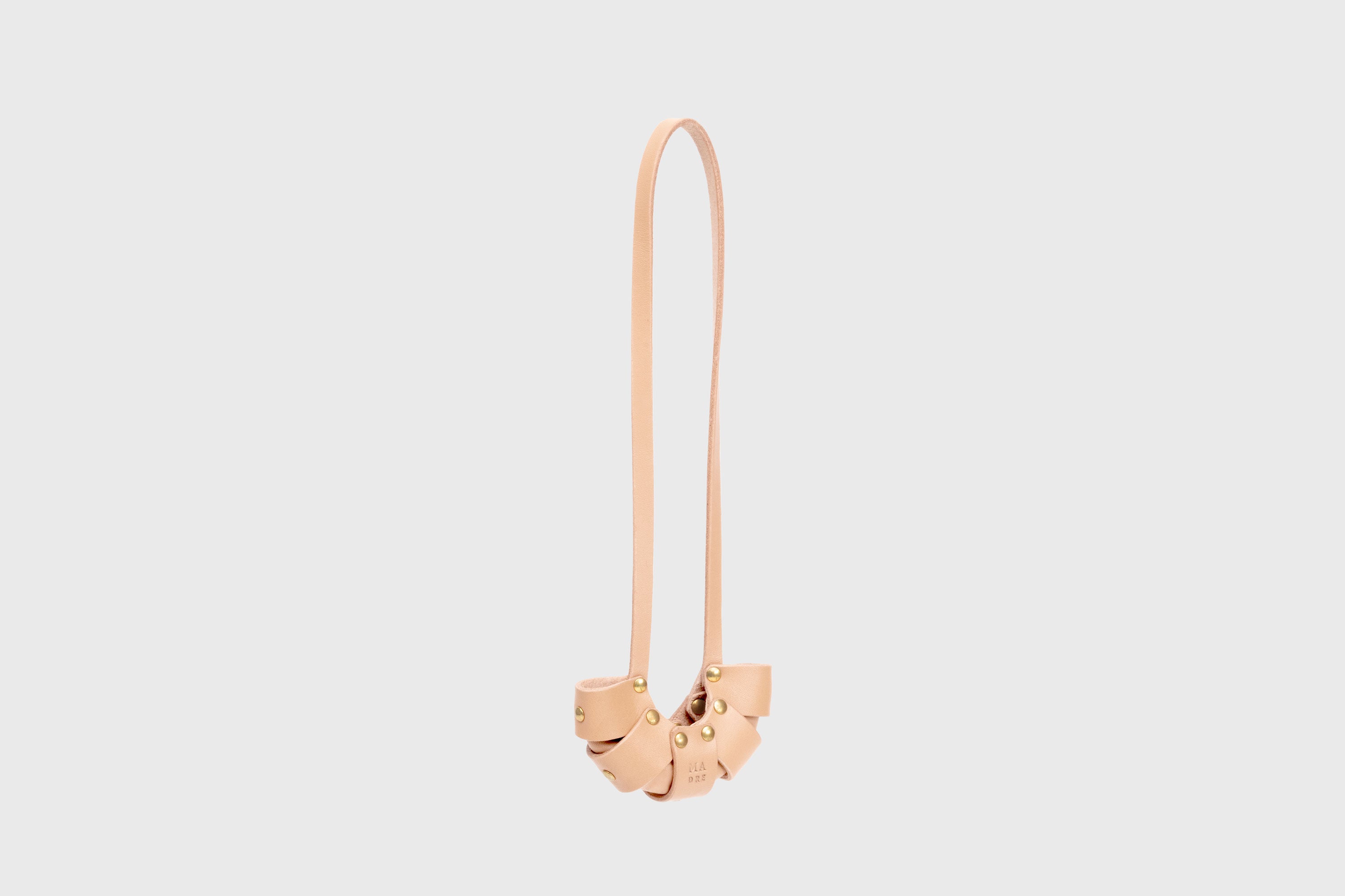 Natural Color Leather Croissant Bag Charm Minimal Premium Design Atelier Madre Manuel Dreesmann Barcelona Spain