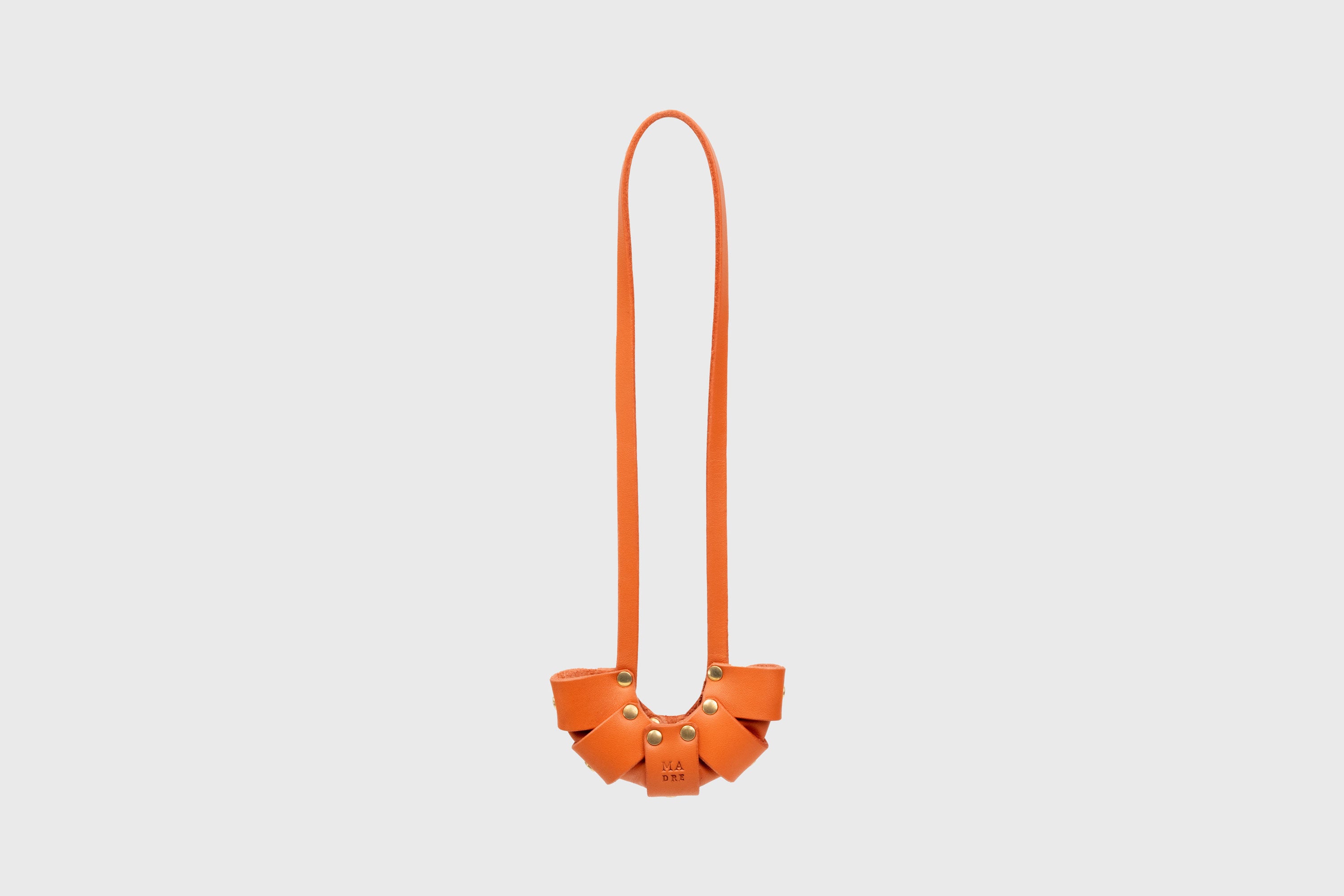 Orange Color Leather Croissant Bag Charm Minimal Premium Design Atelier Madre Manuel Dreesmann Barcelona Spain