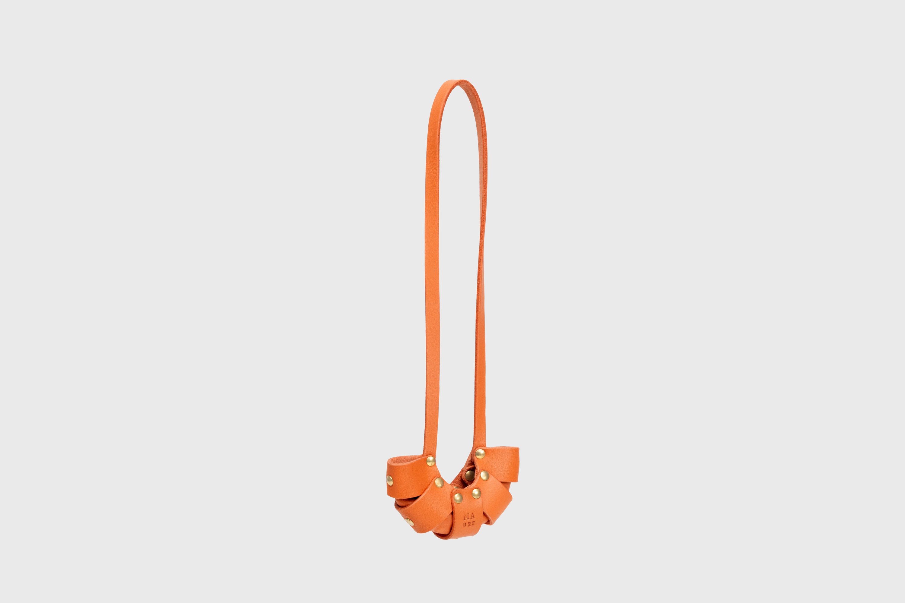 Orange Color Leather Croissant Bag Charm Minimal Premium Design Atelier Madre Manuel Dreesmann Barcelona Spain