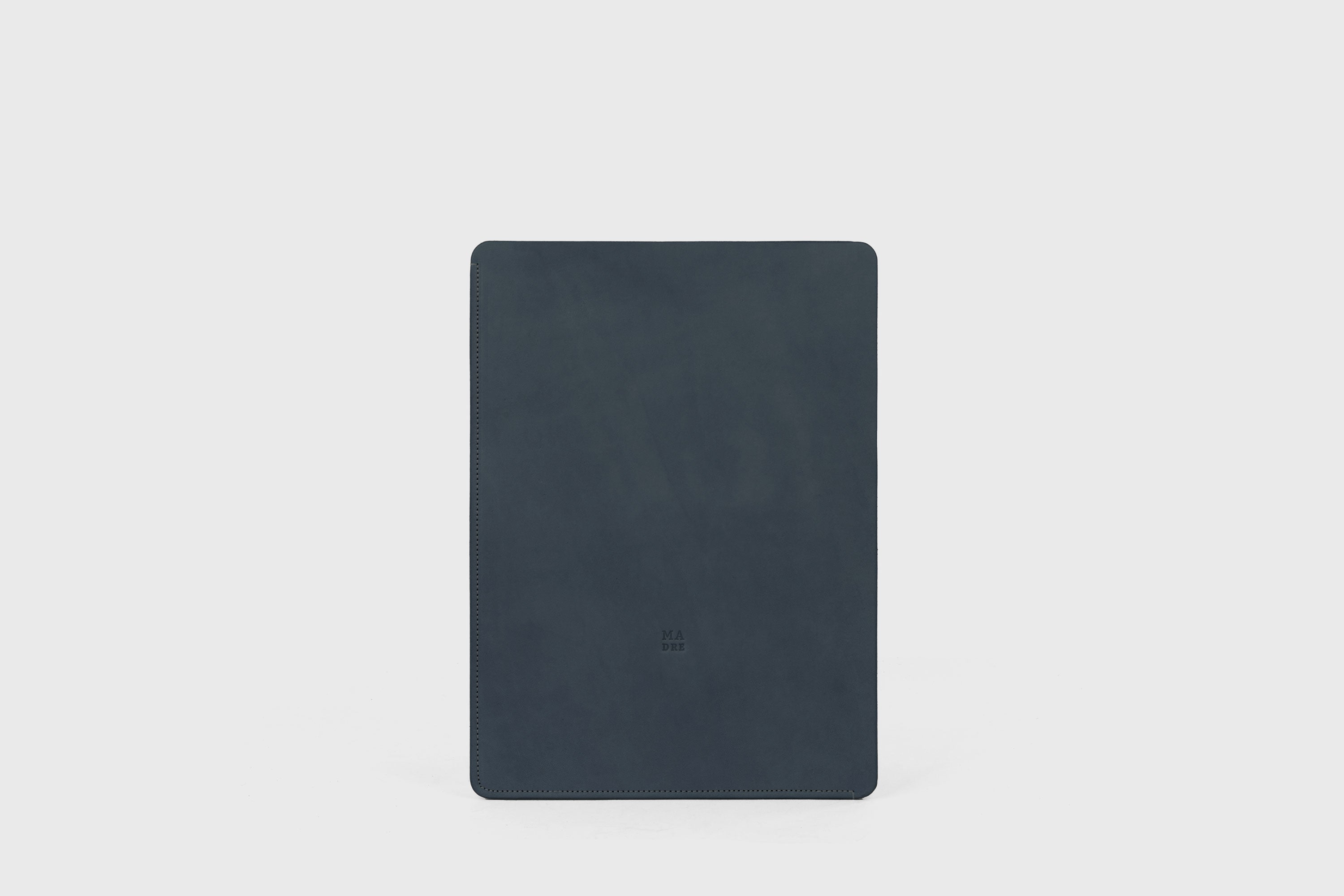 Document Folder Leather Marine Blue Color Minimalist Design Atelier Madre Manuel Dreesmann Barcelona Spain