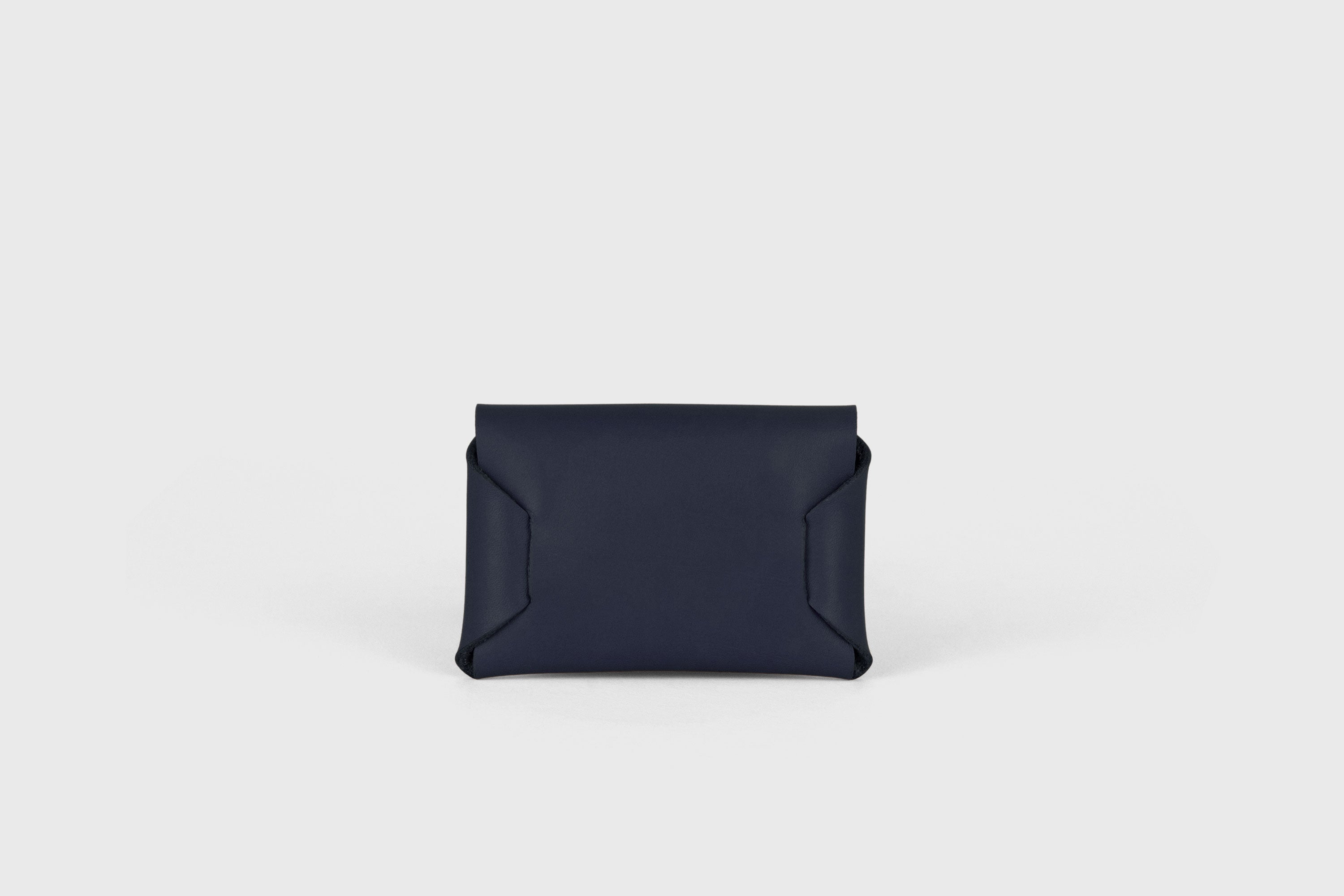 Envelope Card Wallet Premium Leather Marine Blue Color Small Minimalist Design Atelier Madre Manuel Dreesmann Barcelona Spain