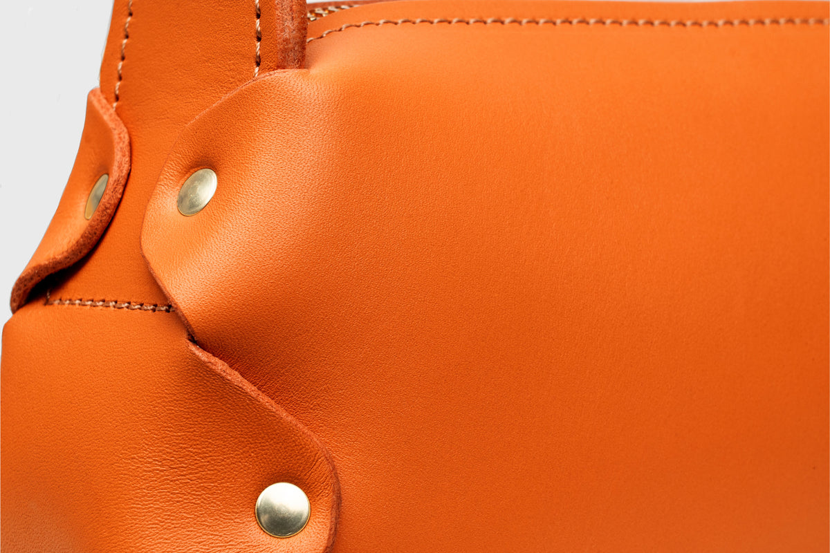 Fiona Bag Orange Color Leather Manuel Dreesmann Atelier Madre Barcelona Spain 4