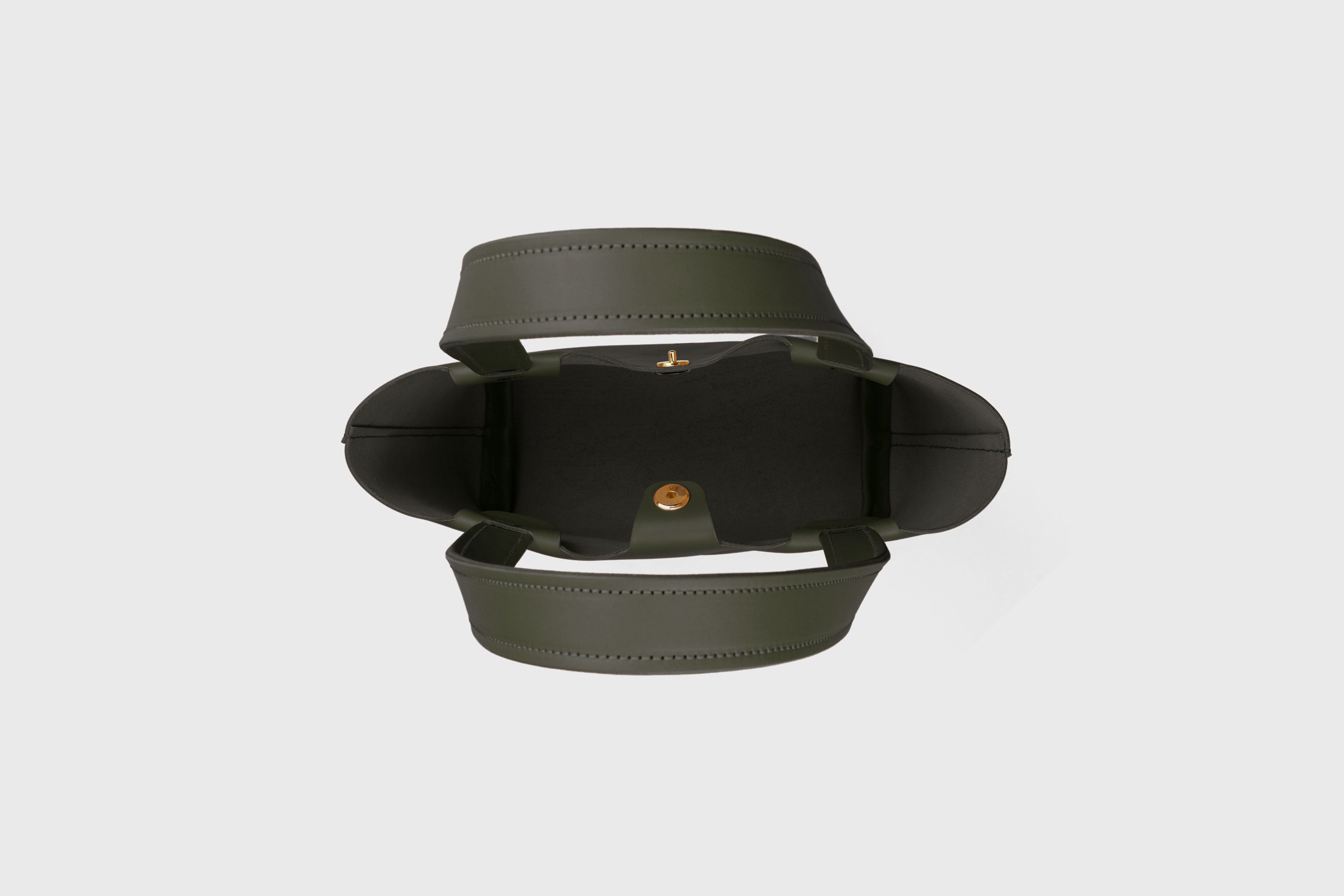 Karin Tote Bag Small Premium Leather Olive Green Color Magnetic Closure Minimalist Design Atelier Madre Manuel Dreesmann Barcelona Spain