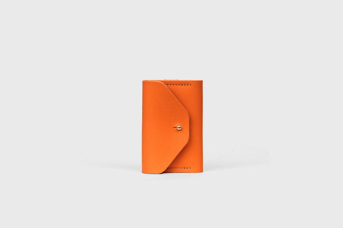 Key And Card Wallet Leather Orange Atelier Madre Manuel Dreesmann Barcelona Spain 1