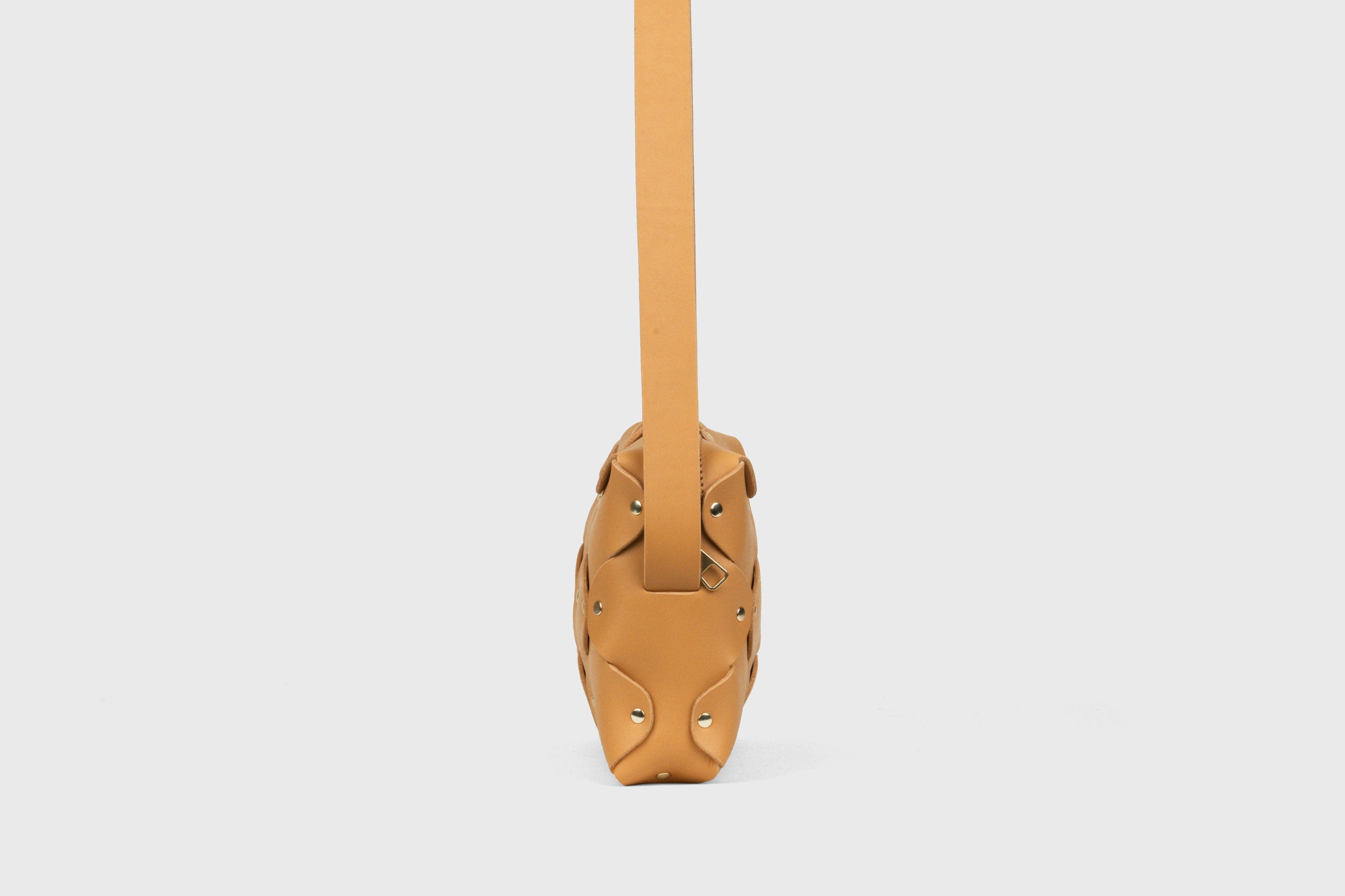 Sac Marlin Marron - Cuir - Fermeture à glissière - Bandoulière - Qualité haut de gamme - Atelier - Madre-Manuel Dreesmann - Barcelone - Espagne