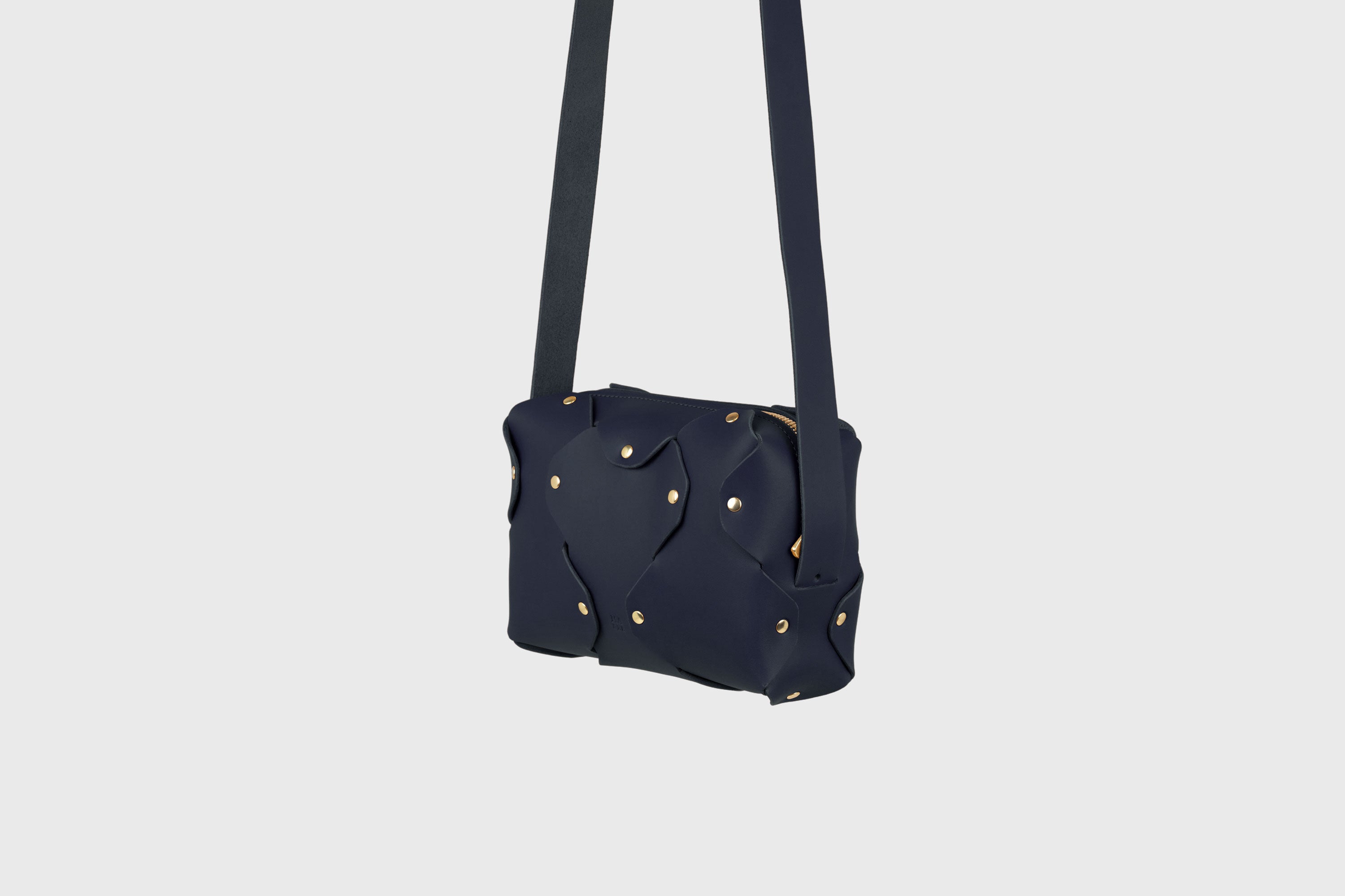 Marlin Leather Bag Marine Blue Color Premium Quality Minimalist Design Atelier Madre Manuel Dreesmann Barcelona Spain