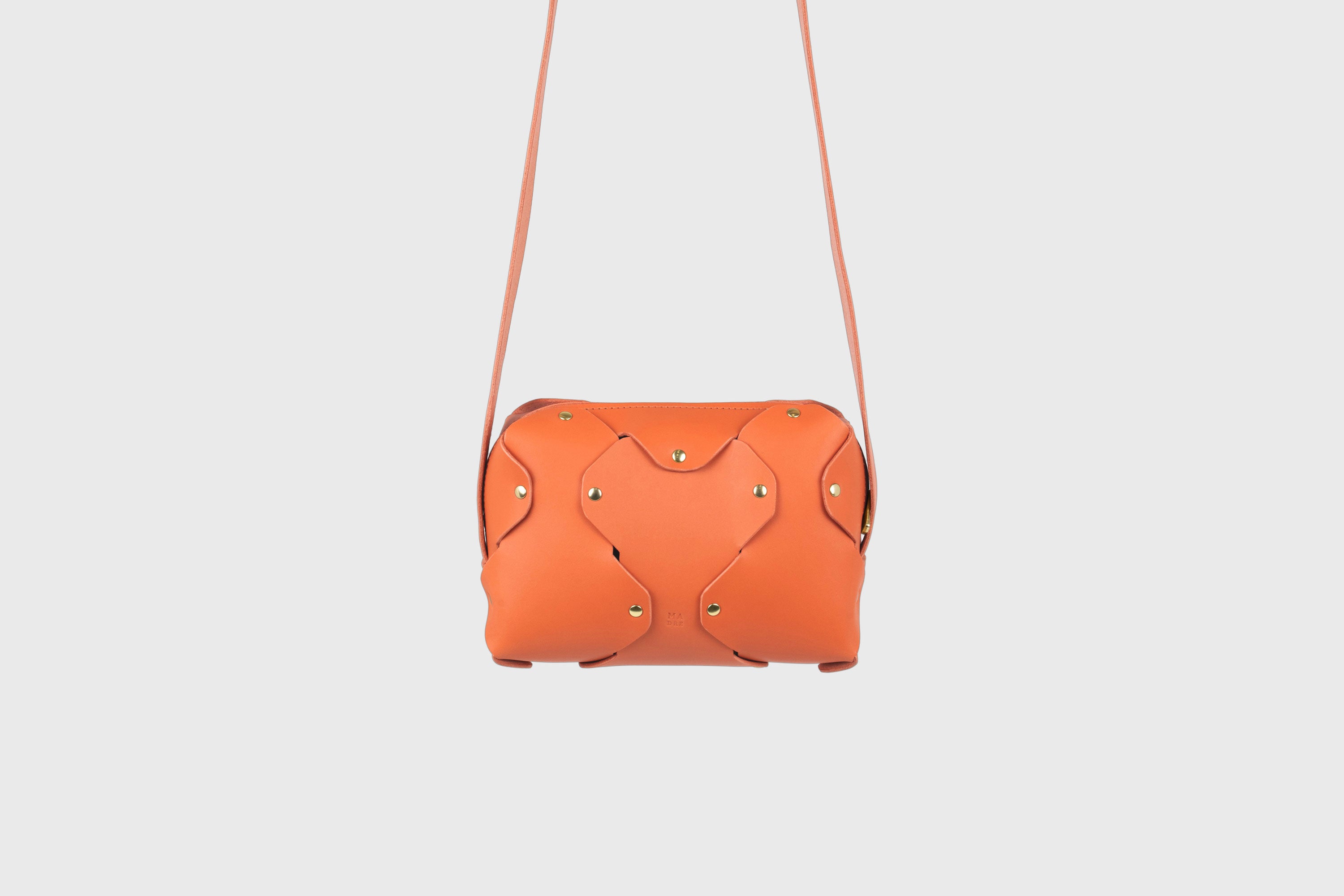 Marlin Leather Bag Orange Color Premium Quality Minimalist Design Atelier Madre Manuel Dreesmann Barcelona Spain