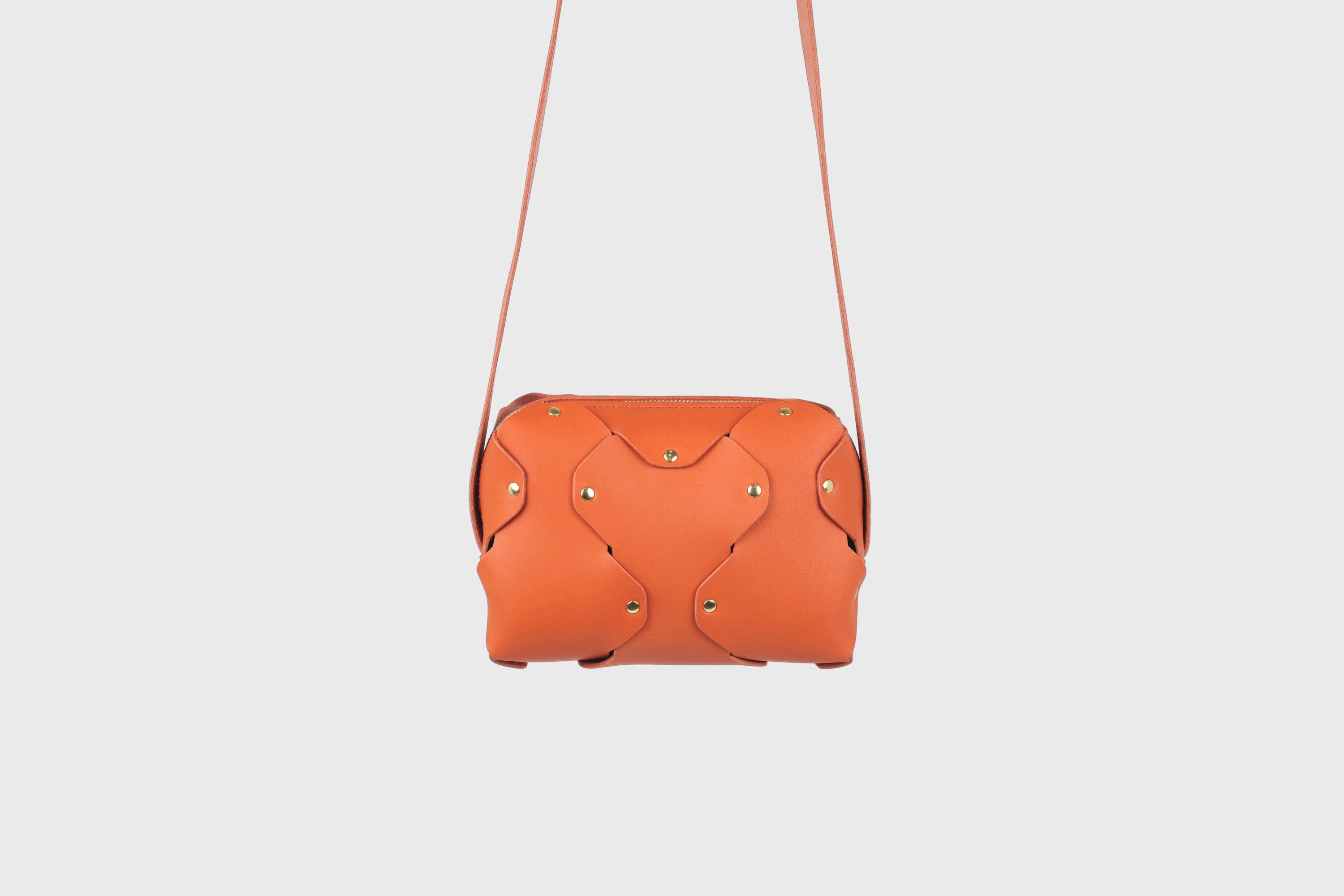 Marlin Leather Bag Orange Color Premium Quality Minimalist Design Atelier Madre Manuel Dreesmann Barcelona Spain