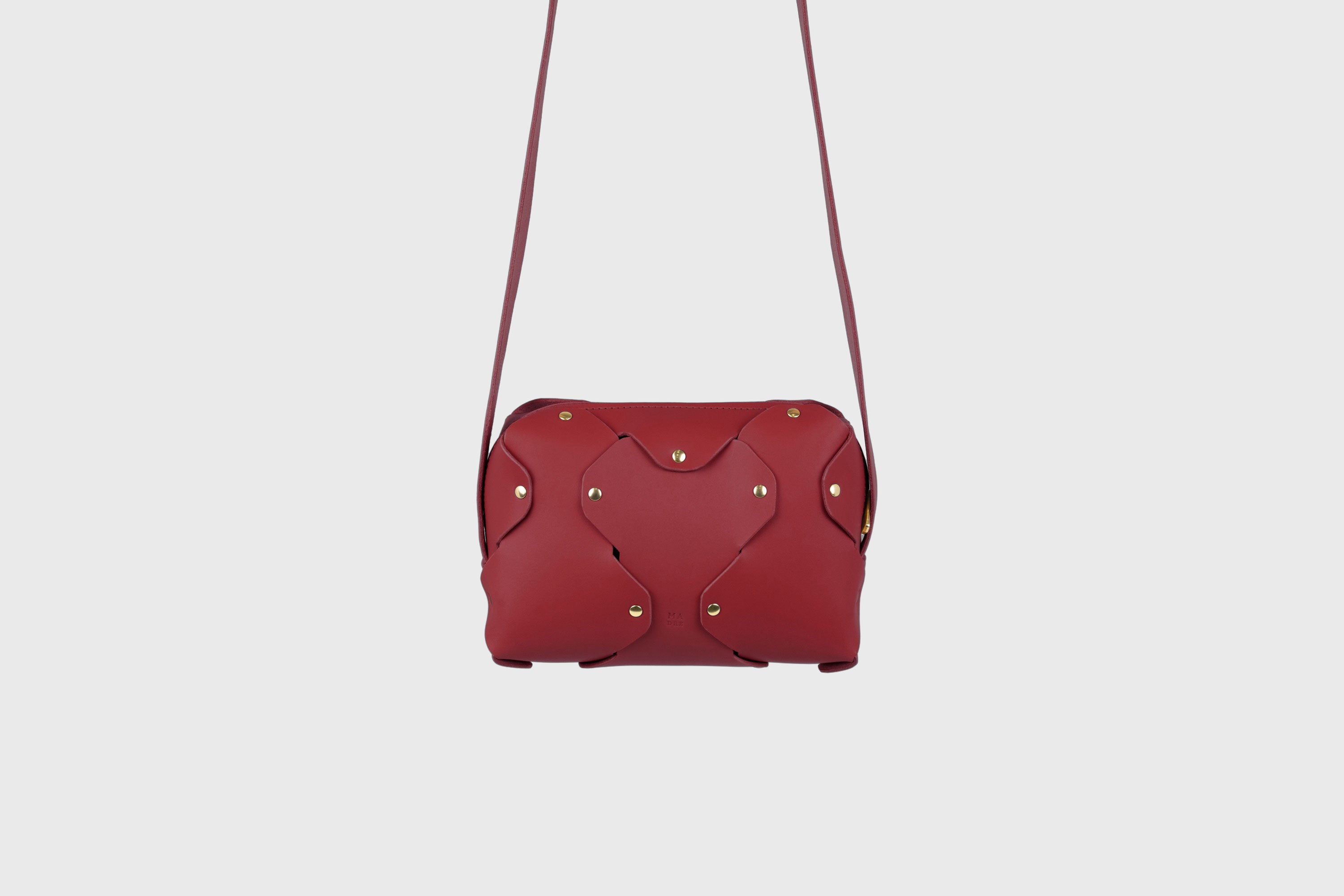 Marlin Leather Bag Red Color Premium Quality Minimalist Design Atelier Madre Manuel Dreesmann Barcelona Spain