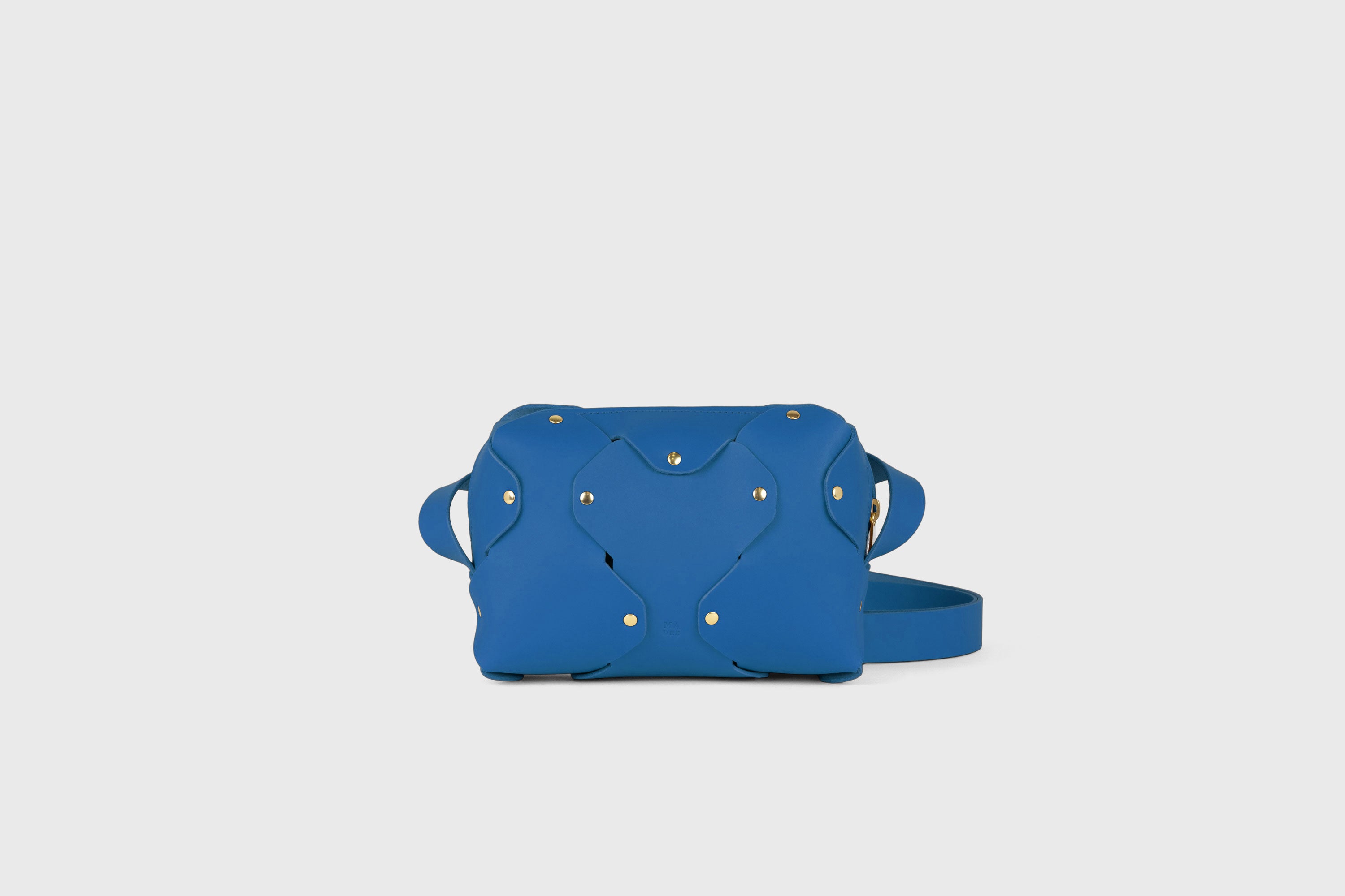 Marlin Leather Bag Royal Blue Color Premium Quality Minimalist Design Atelier Madre Manuel Dreesmann Barcelona Spain
