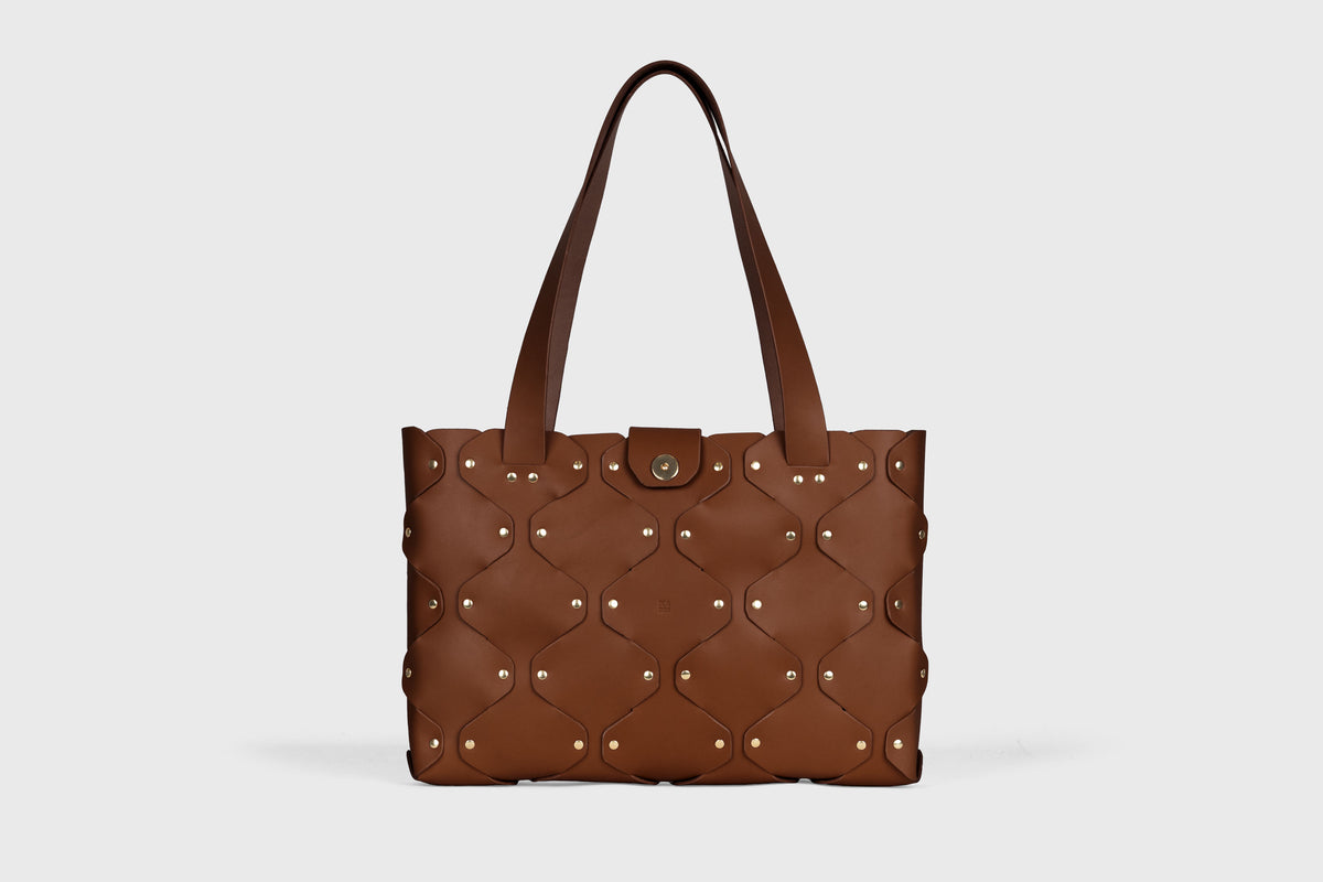 Marlin Tote Bag Dark Brown Color Leather Atelier Madre Manuel Dreesmann Barcelona Spain 1