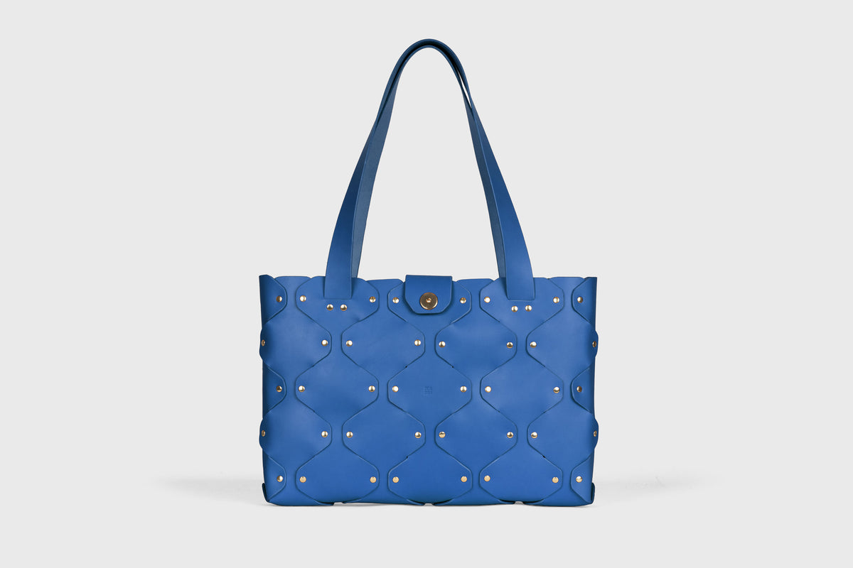 Marlin Tote Bag Royal Blue Color Leather Atelier Madre Manuel Dreesmann Barcelona Spain 1
