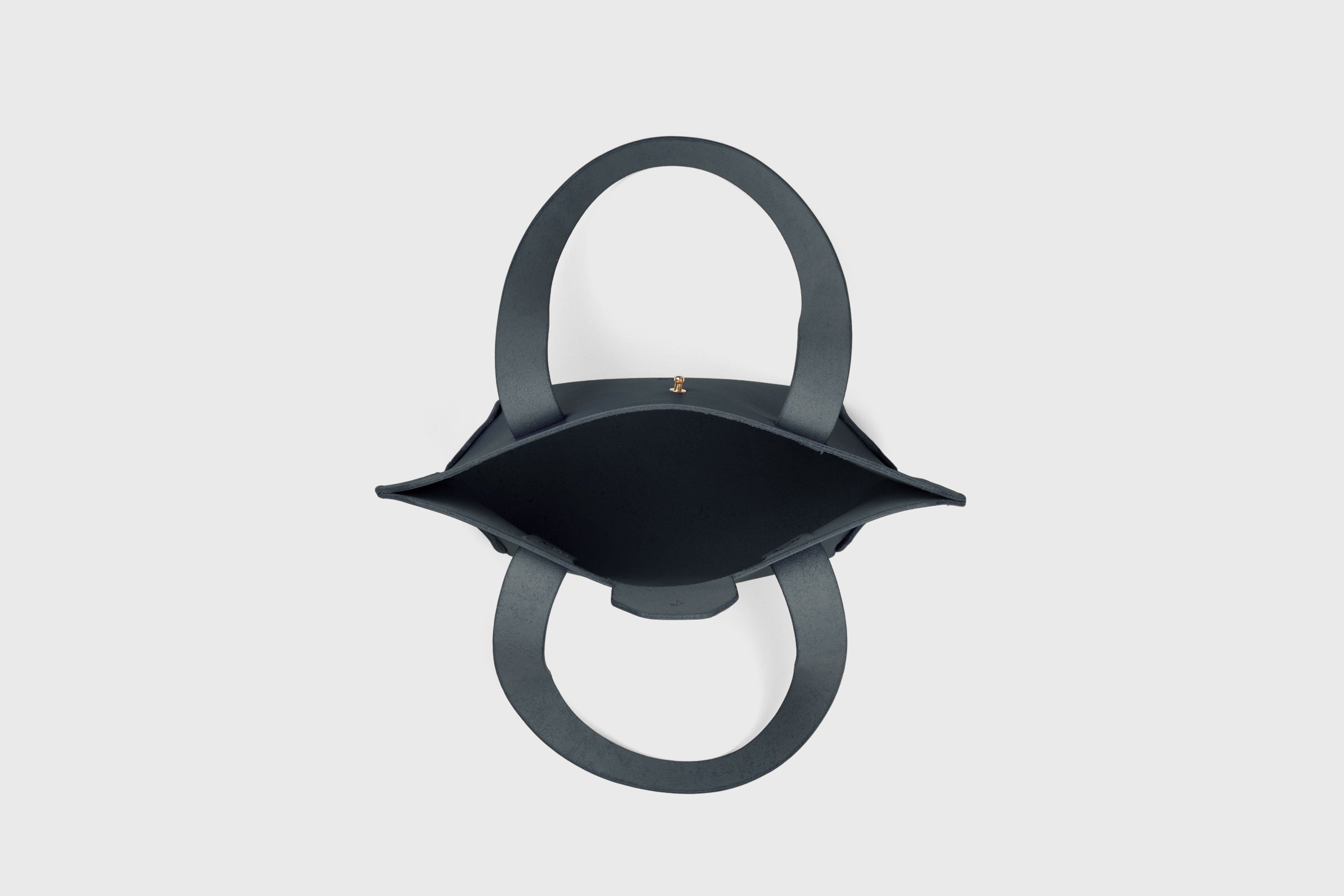 Mini Tote Bag Marine Blue Color Leather Handbag Small Modern Minimalist Design Premium Quality Atelier Madre Manuel Dreesmann Barcelona Spain