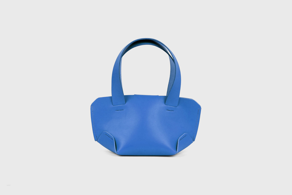 Mini Tote Bag Royal Blue Leather Atelier Madre Manuel Dreesmann Barcelona Spain 3