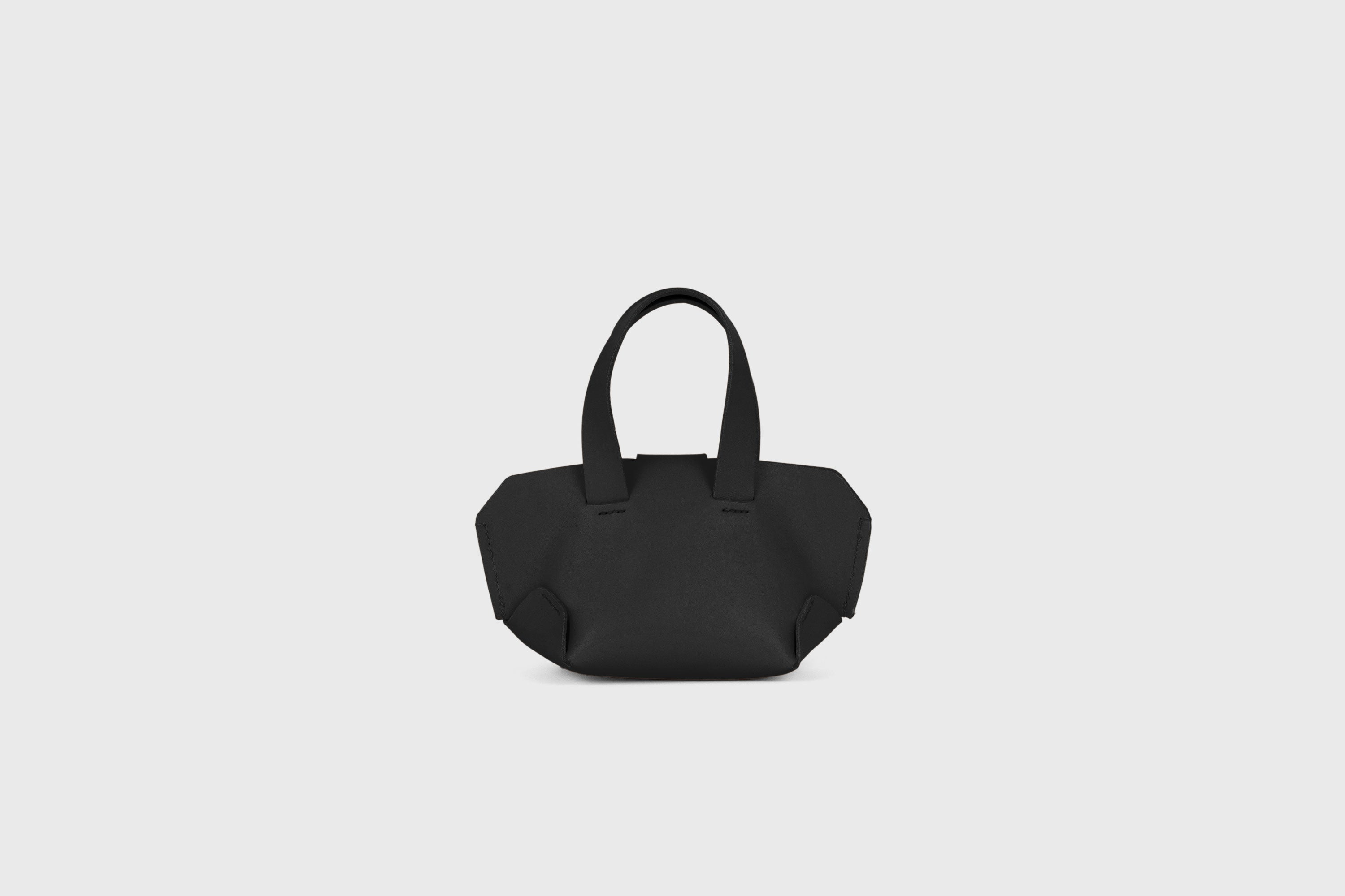Nano Leather Tote Bag Black Color Premium Quality Minimalist Design Atelier Madre Manuel Dreesmann Barcelona Spain