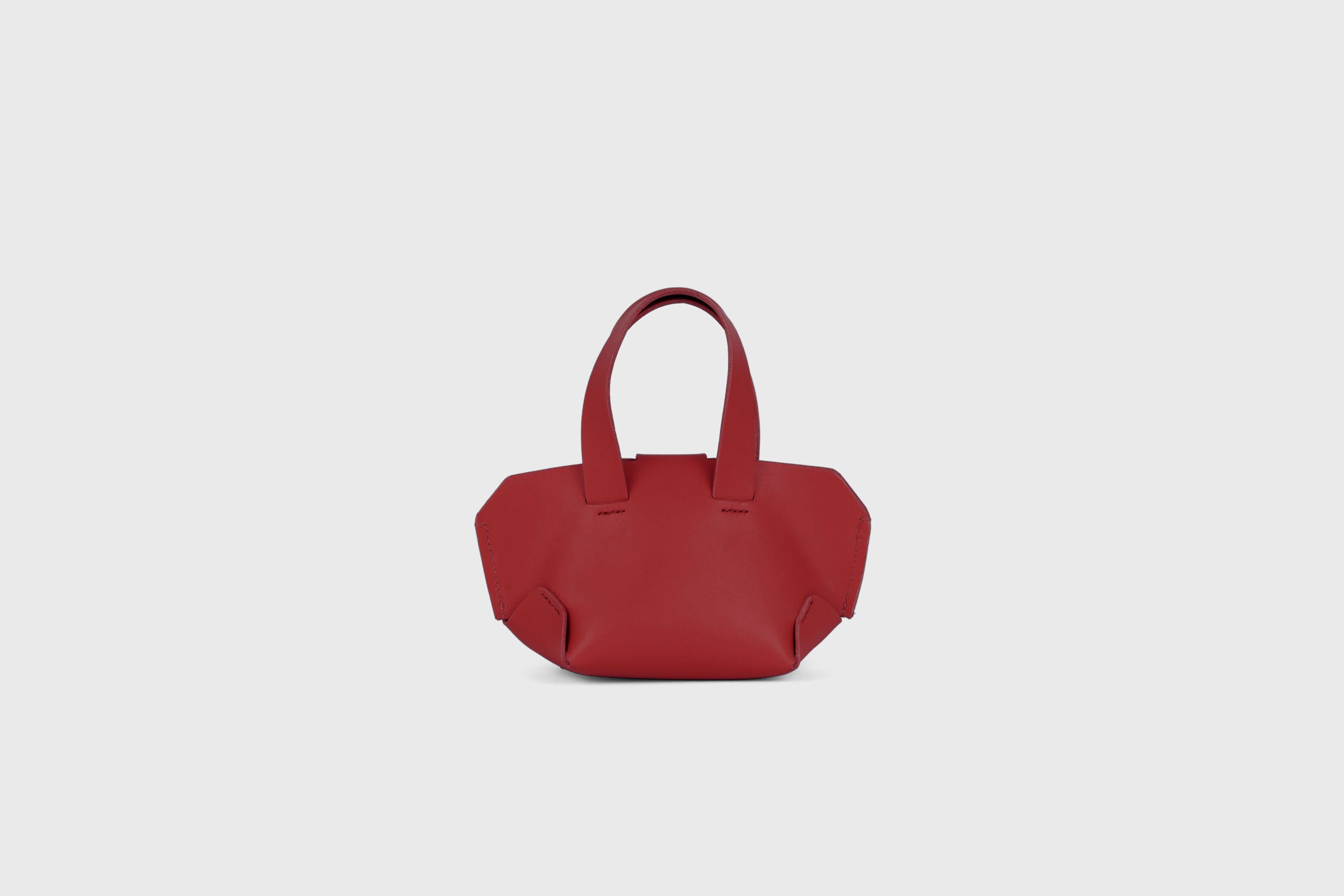 Nano Leather Tote Bag Red Color Premium Quality Minimalist Design Atelier Madre Manuel Dreesmann Barcelona Spain