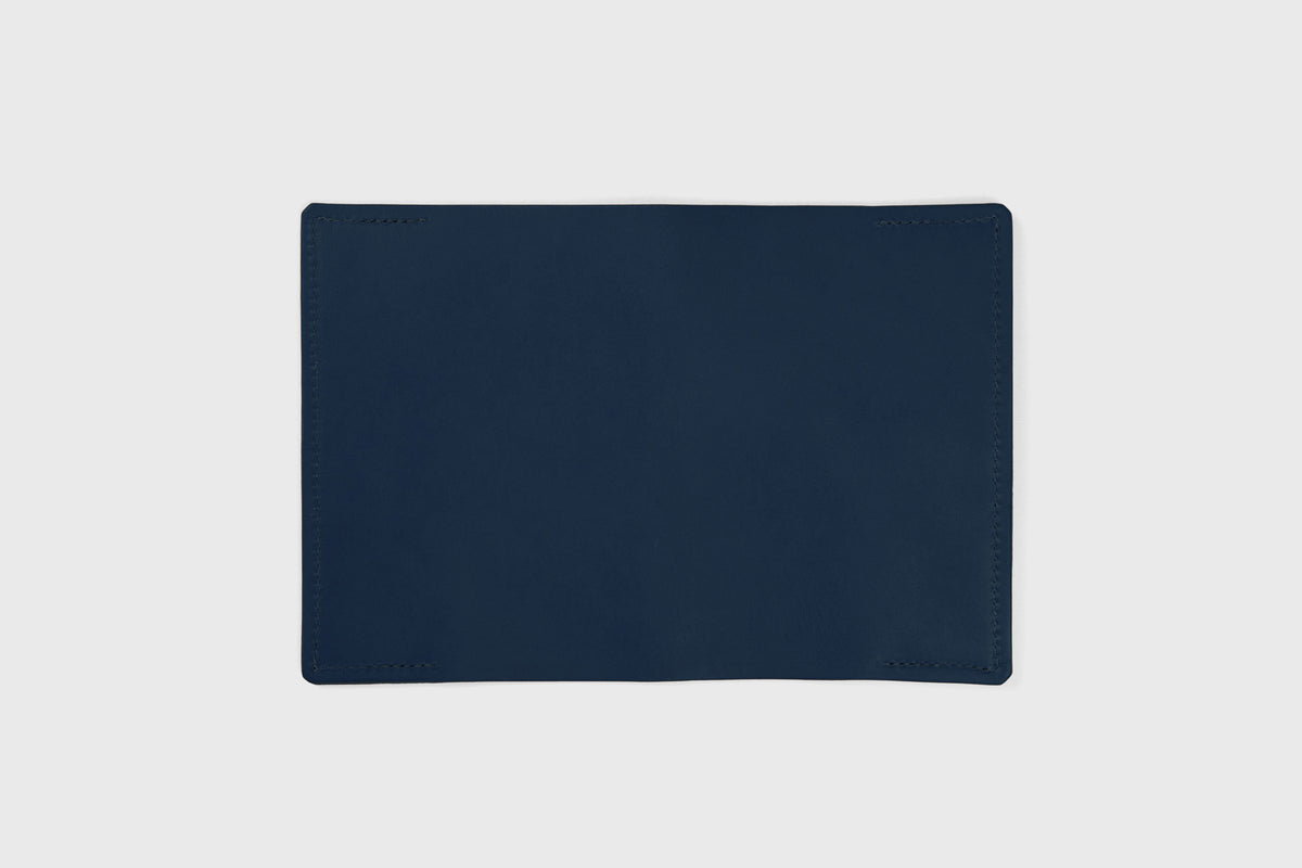 Passport Cover Leather Marine Blue Colour Leather Vegetable Tanned Modern Minimal Design Premium Quality Atelier Madre Manuel Dreesmann Barcelona 5
