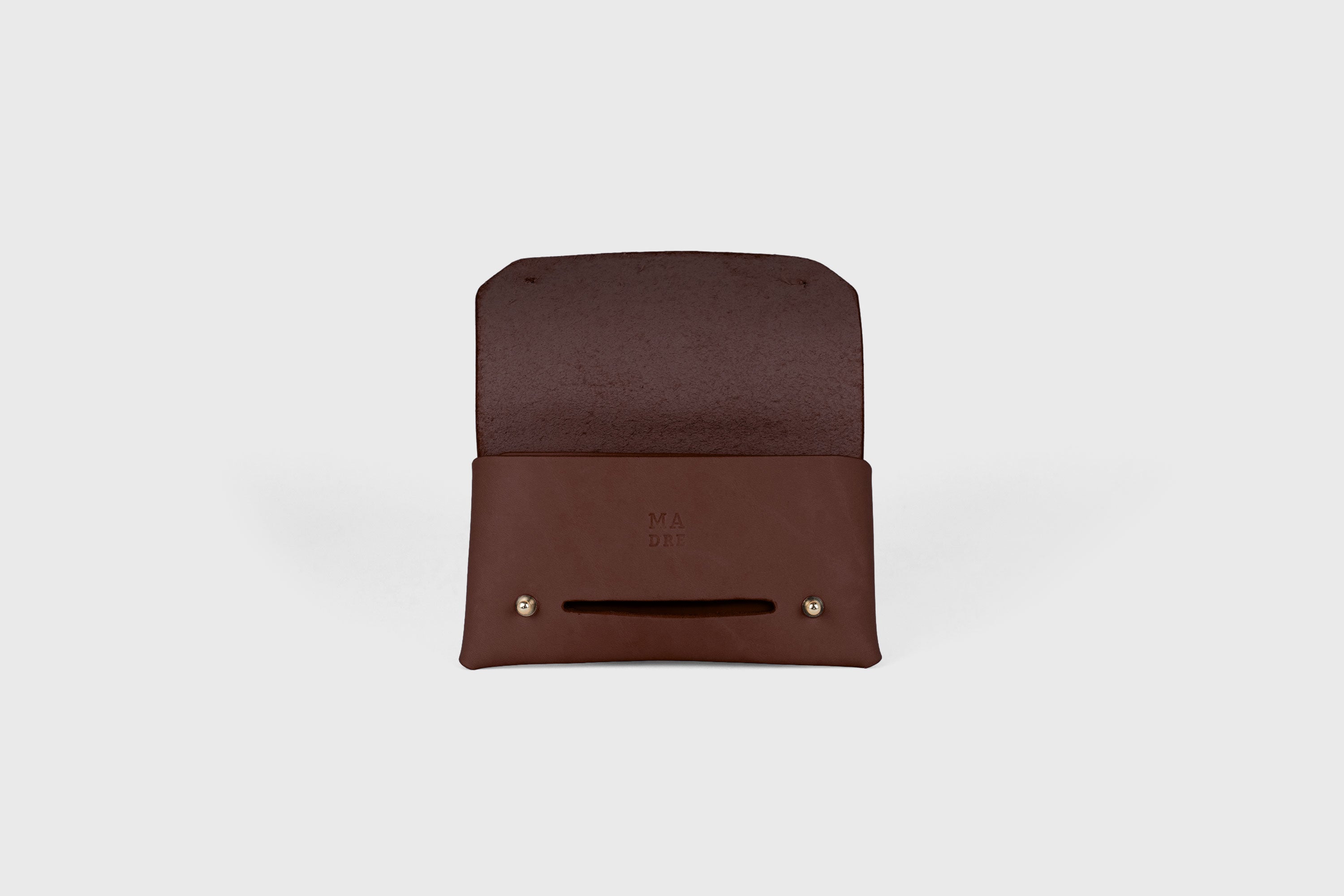 Tobacco Pouch Premium Leather Dark Brown Color Minimalist Design Atelier Madre Manuel Dreesmann Barcelona Spain