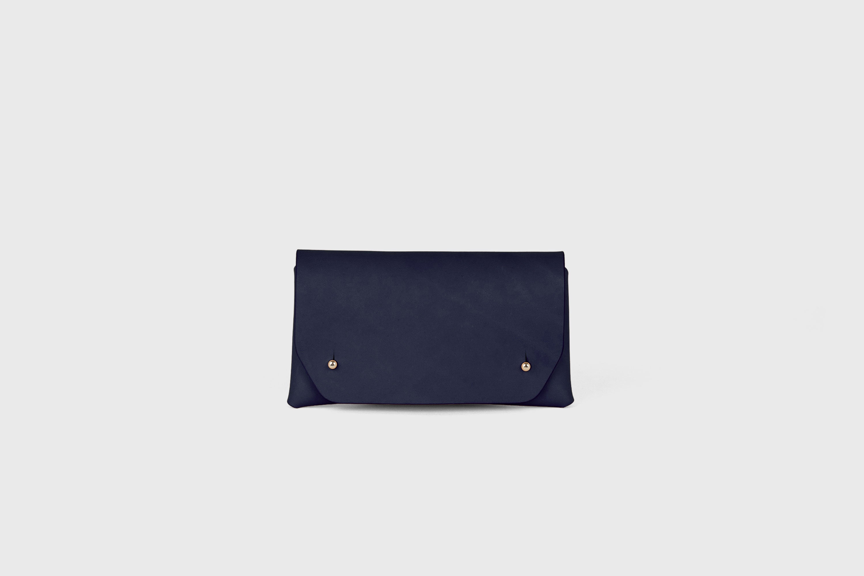 Tobacco Pouch Premium Leather Marine Blue Color Minimalist Design Atelier Madre Manuel Dreesmann Barcelona Spain