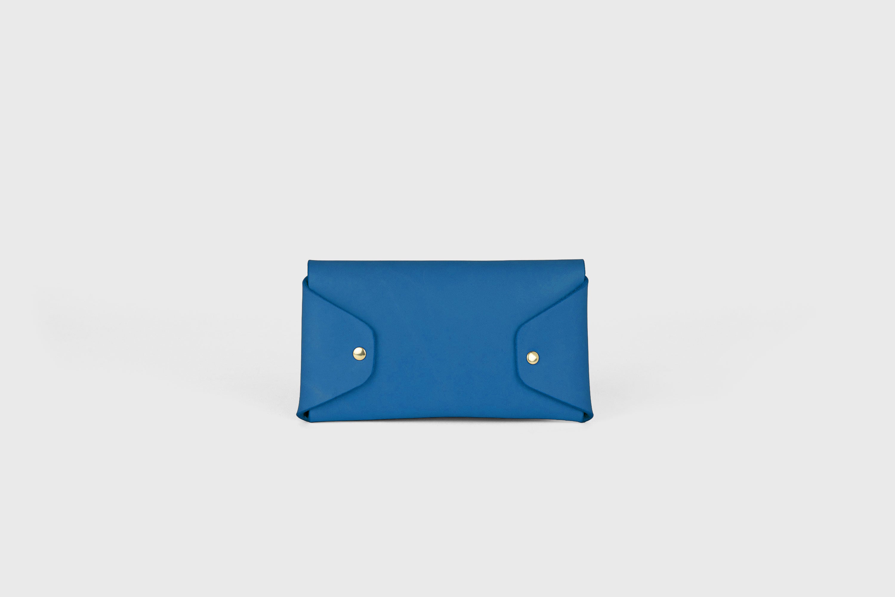 Tobacco Pouch Premium Leather Royal Blue Color Minimalist Design Atelier Madre Manuel Dreesmann Barcelona Spain