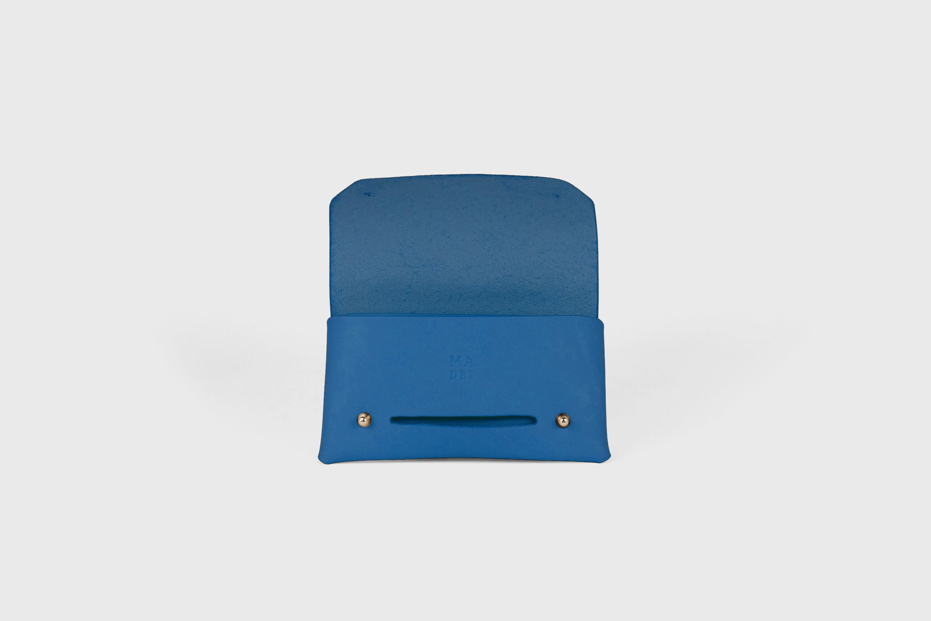 Tobacco Pouch Premium Leather Royal Blue Color Minimalist Design Atelier Madre Manuel Dreesmann Barcelona Spain