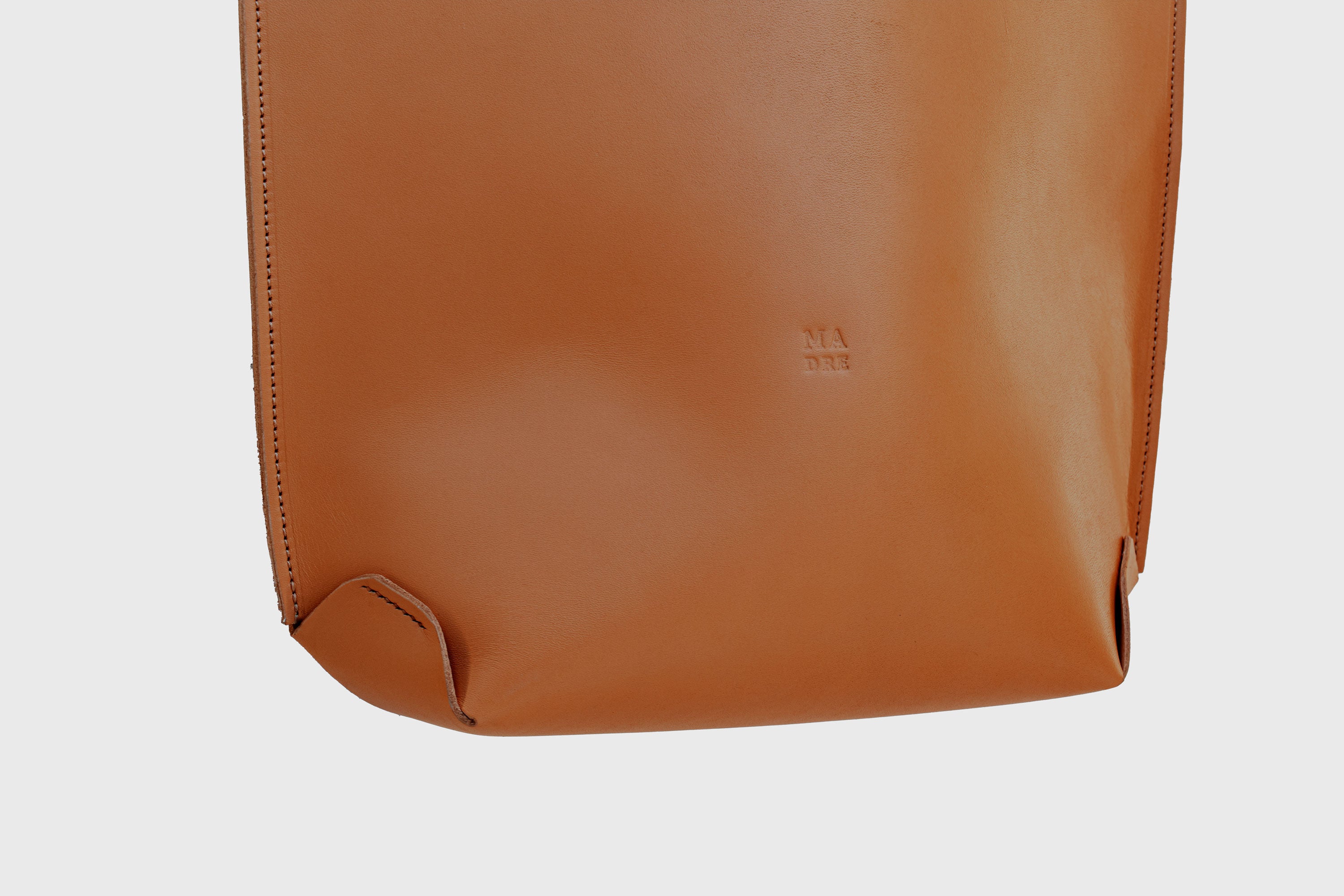 Tote Bag Long Dark Brown Color Leather Bag Vegetable Tanned Leather Exclusive Quality Craftsmanship Handmade Design By Manuel Dreesmann Atelier Madre Barcelona Spain