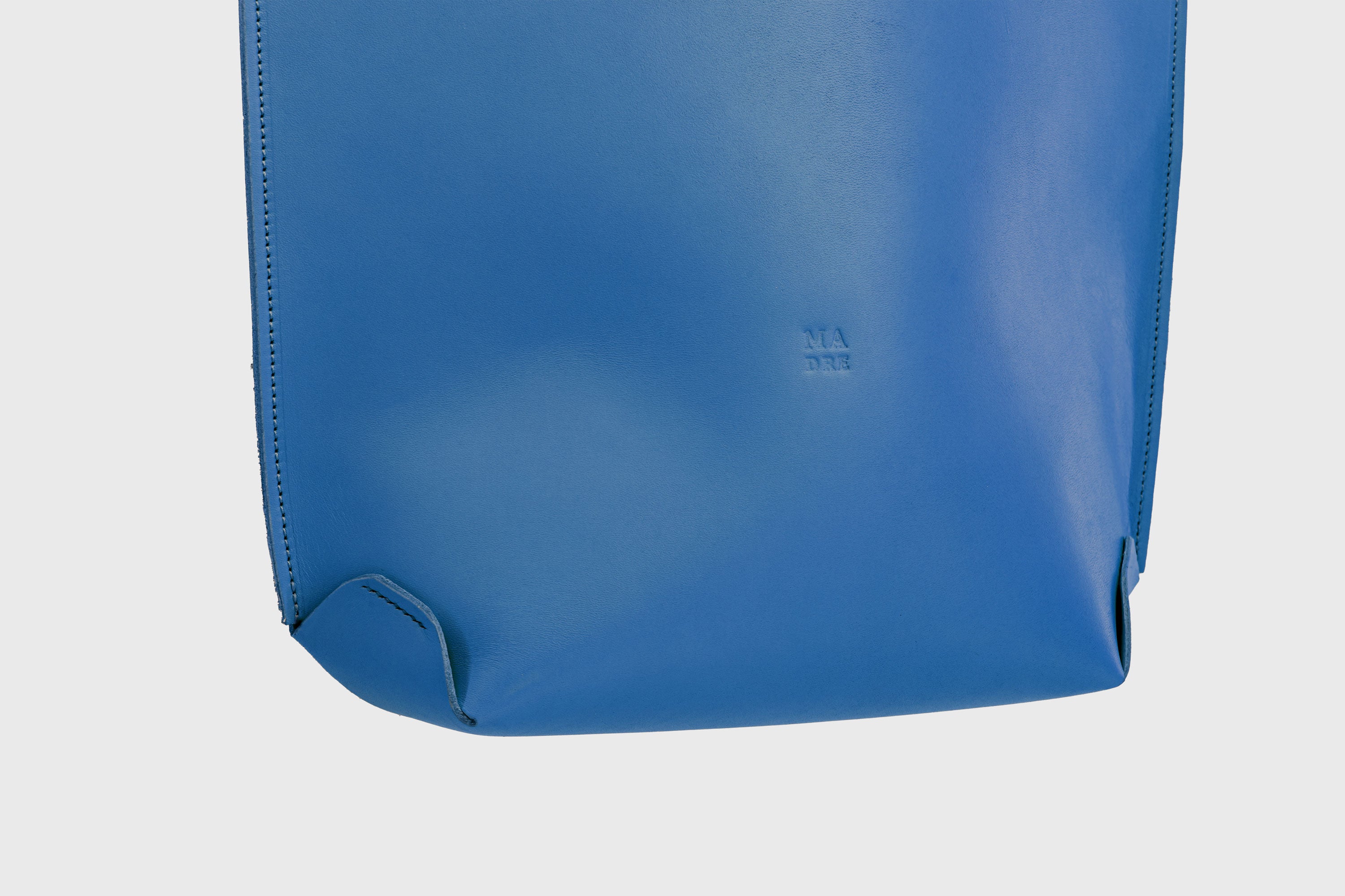 Tote Bag Long Royal Blue Color Leather Bag Vegetable Tanned Leather Exclusive Quality Craftsmanship Handmade Design By Manuel Dreesmann Atelier Madre Barcelona Spain