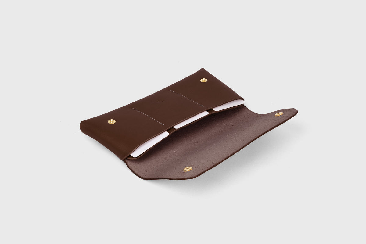 Wallet Pouch Leather Chocolate Brown Atelier Madre Manuel Dreesmann Barcelona Spain 4