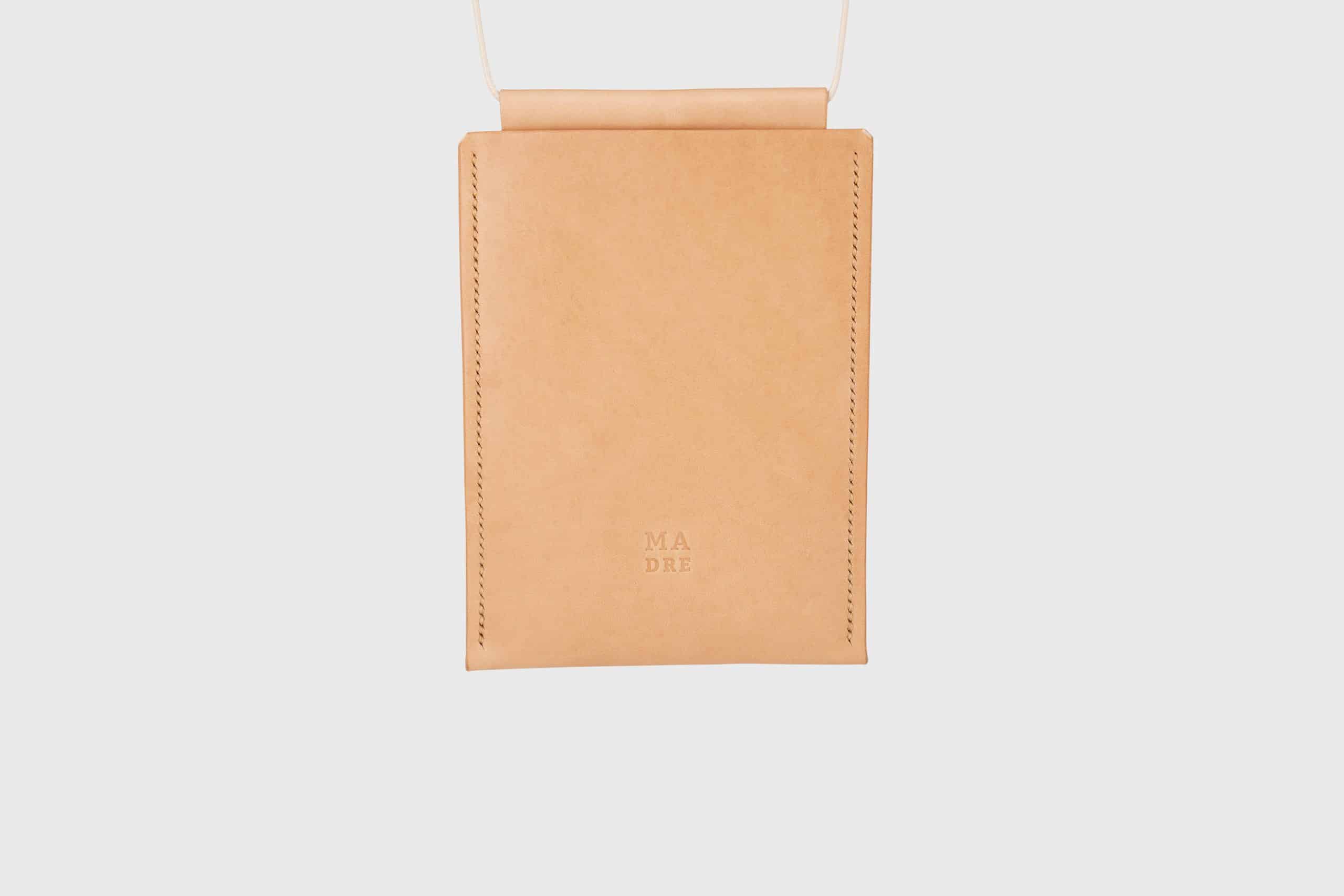 Calf leather festival bag neck