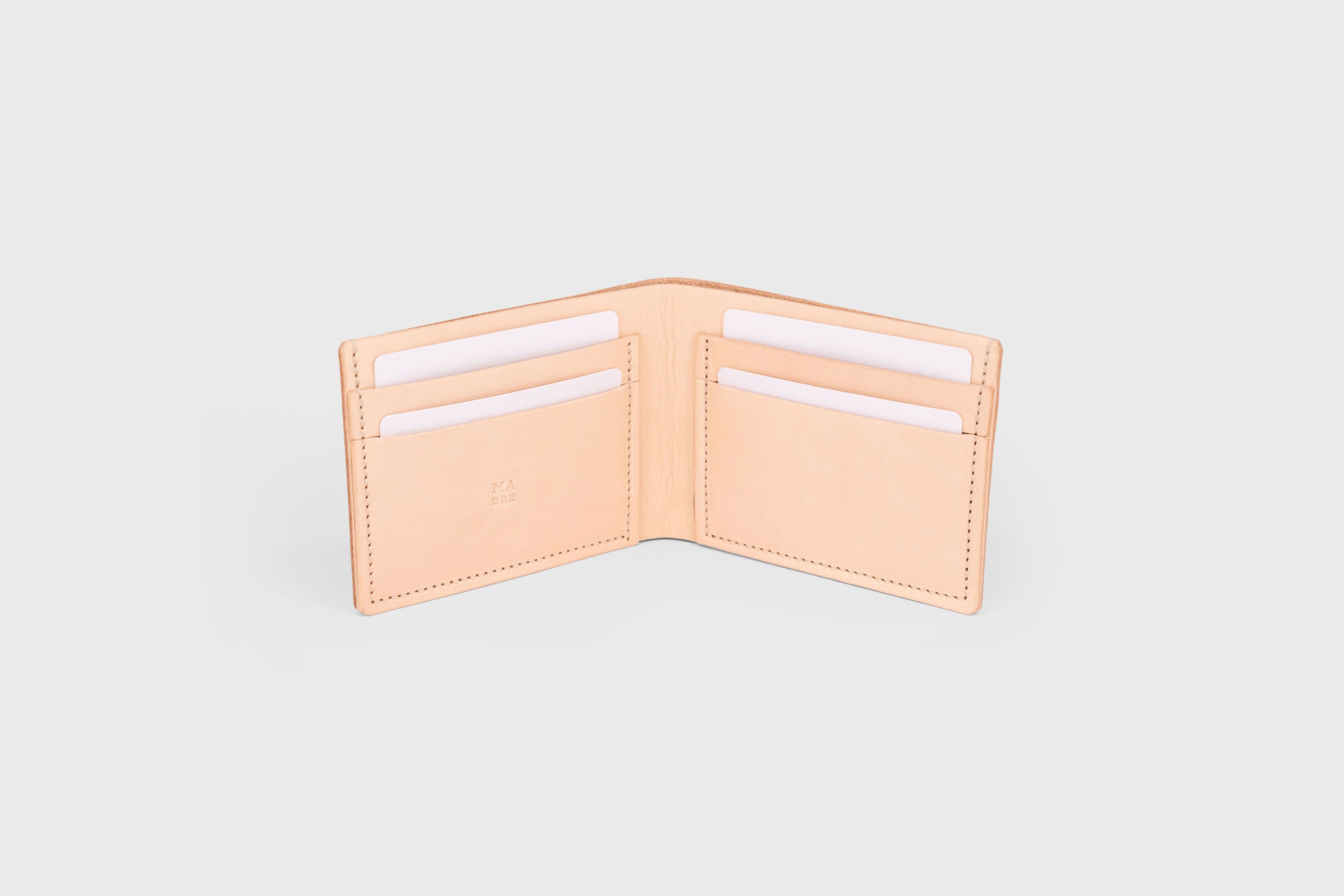 Slim Ostrich Leather Billfold Wallet