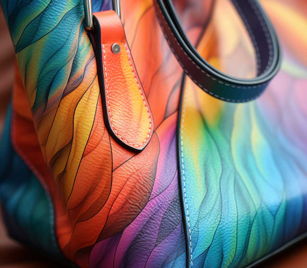 Bonded leather bag