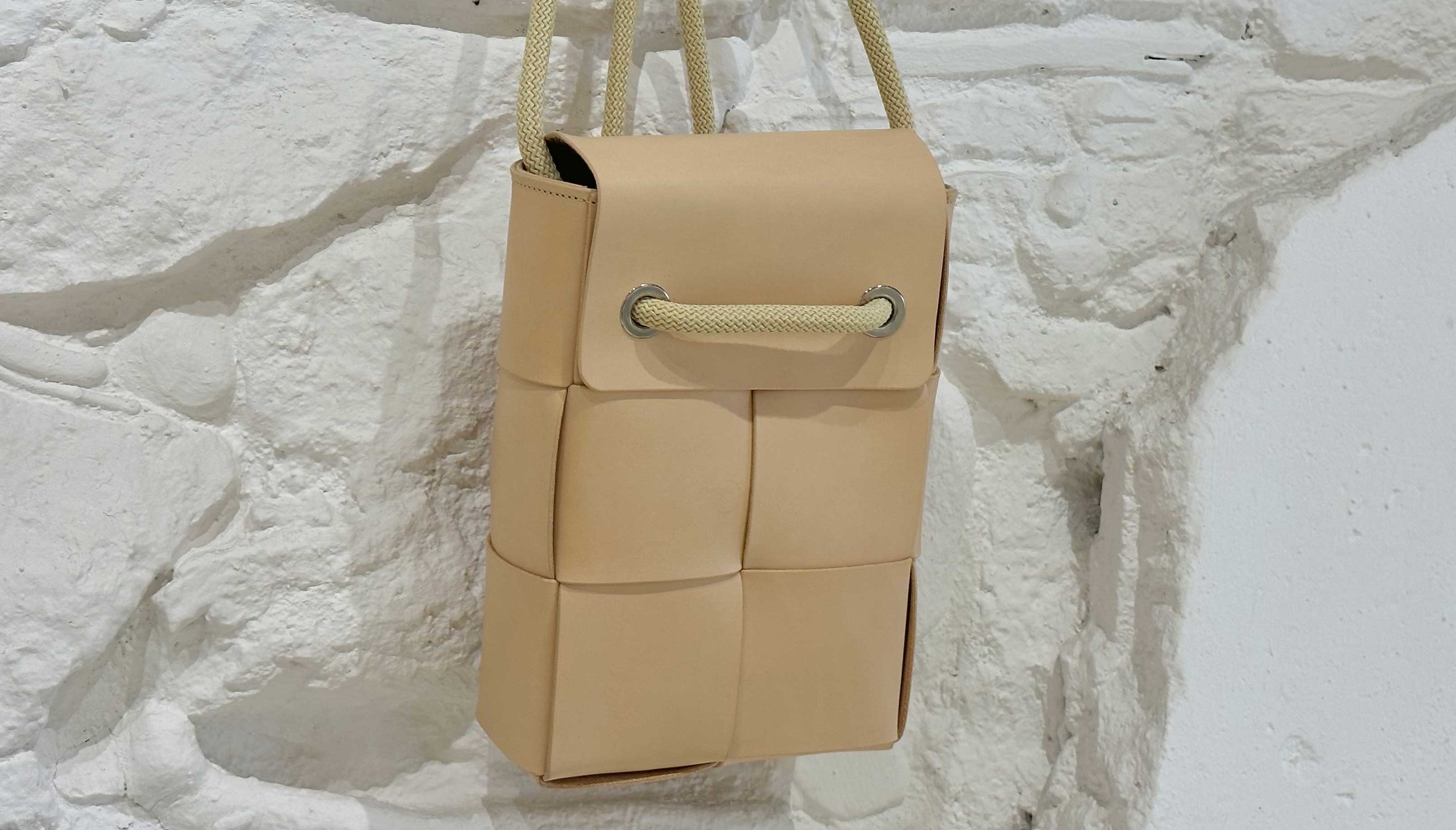 woven leather backpack atelier madre manuel dreesmann