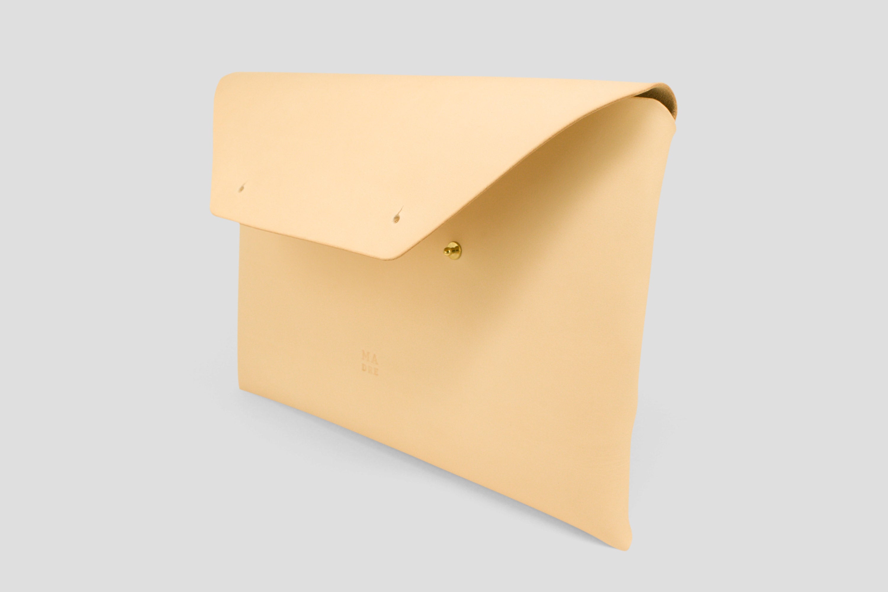Leather envelop clutch