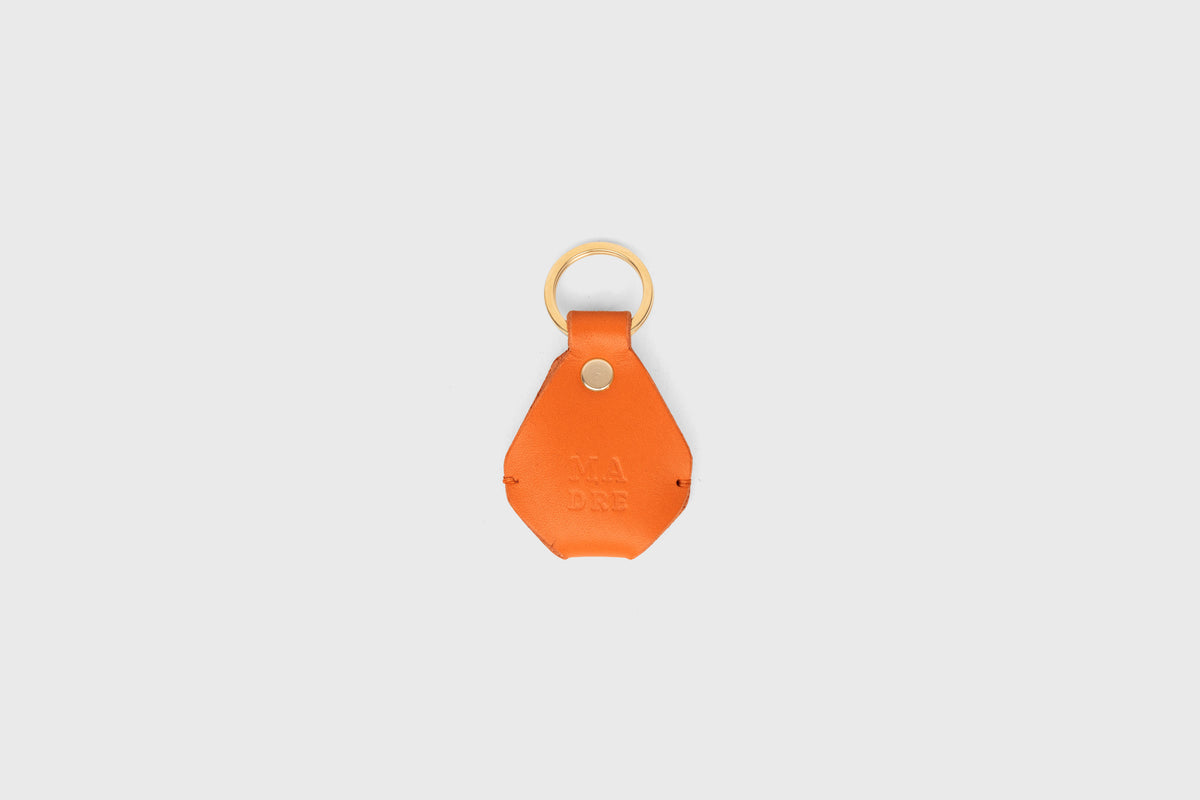 Airtag Key Ring Orange Leather Vegetable Tanned Atelier Madre Manuel Dreesmann Barcelona Spain 2