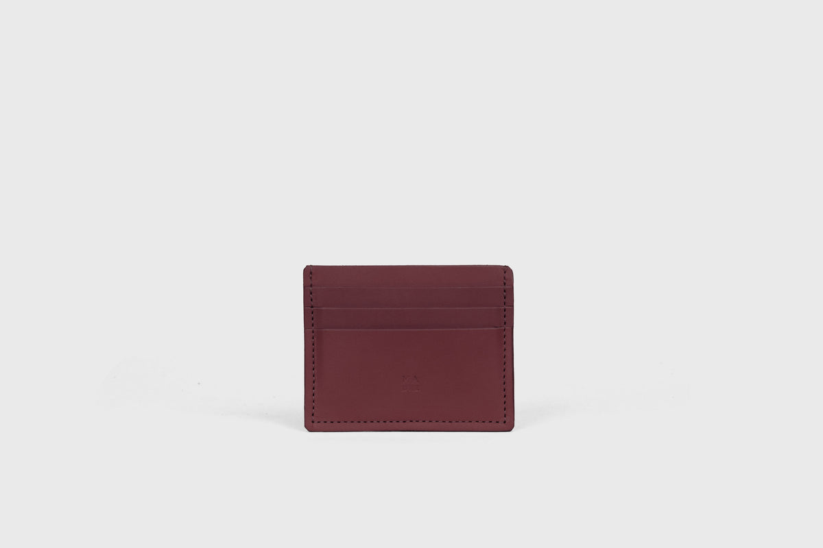 Credit Card Wallet 6 Slots Burgundy Leather Atelier Madre Manuel Dreesmann Barcelona Spain 2