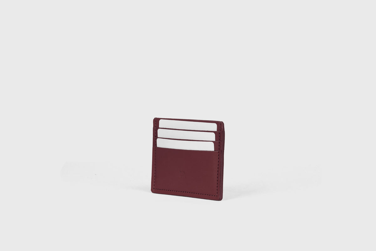 Credit Card Wallet 6 Slots Burgundy Leather Atelier Madre Manuel Dreesmann Barcelona Spain 3