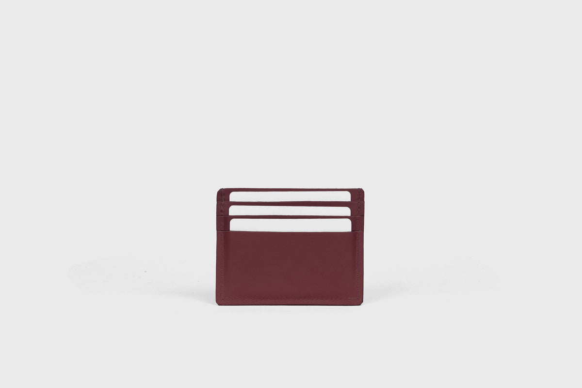 Credit Card Wallet 6 Slots Burgundy Leather Atelier Madre Manuel Dreesmann Barcelona Spain 4