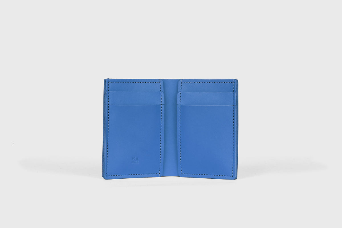 Credit Card Wallet Minimalist Leather Royal Blue Atelier Madre Manuel Dreesmann 2