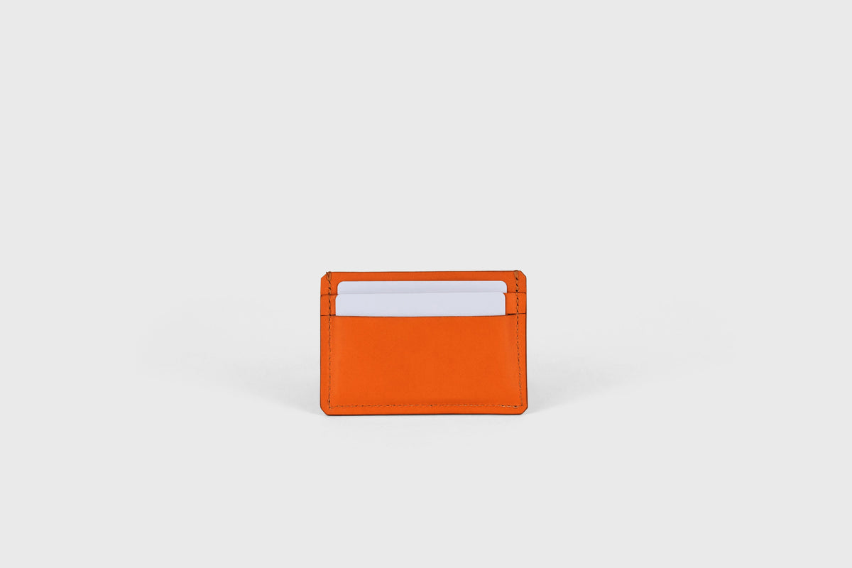 Credit Card Wallet Orange Colour Slim Minimalist Atelier Madre Manuel Dreesmann Barcelona Spain 2